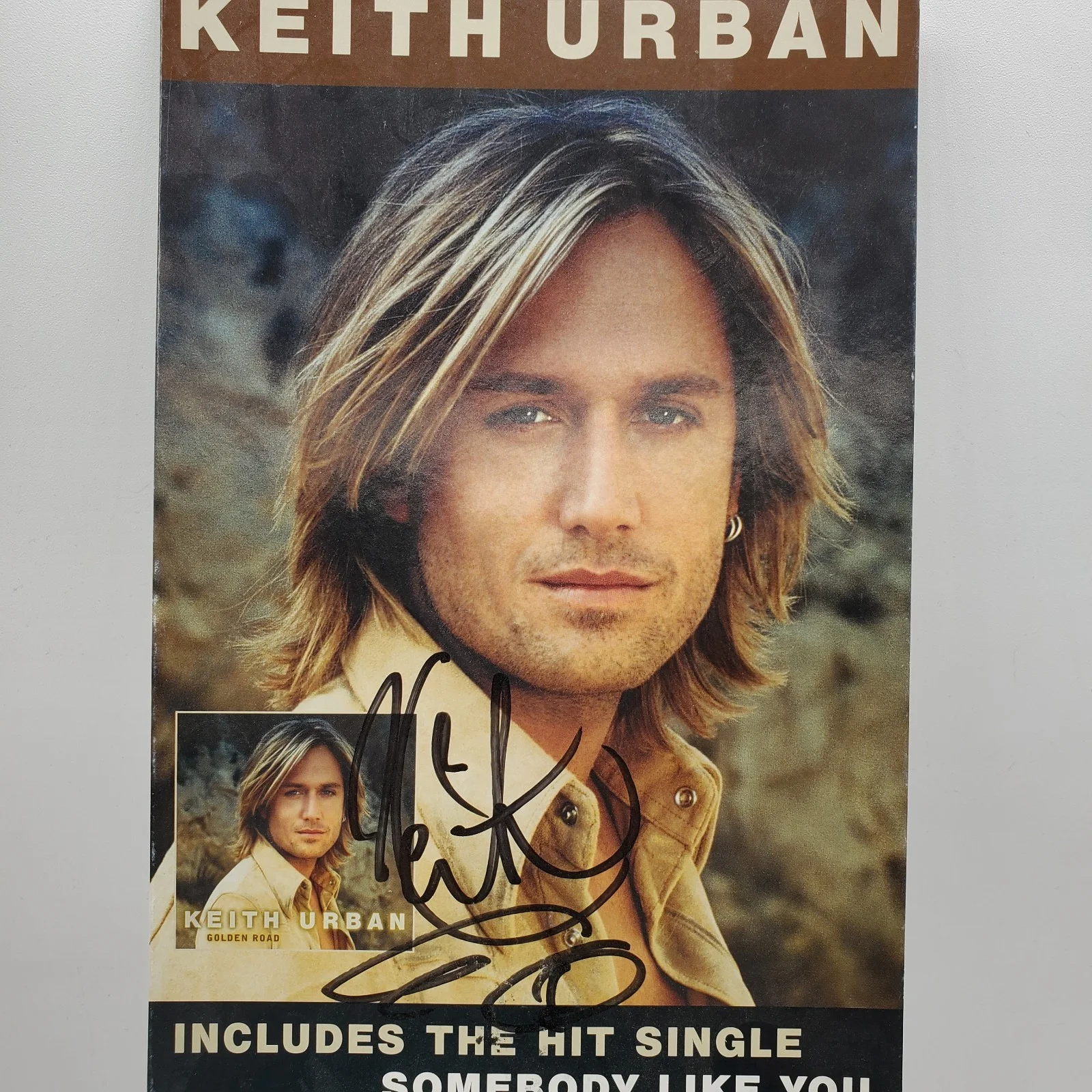 Keith Urban Signed Promo 2002 Golden Road VTG Amie Breedlove Radio DJ RARE, изображение 2