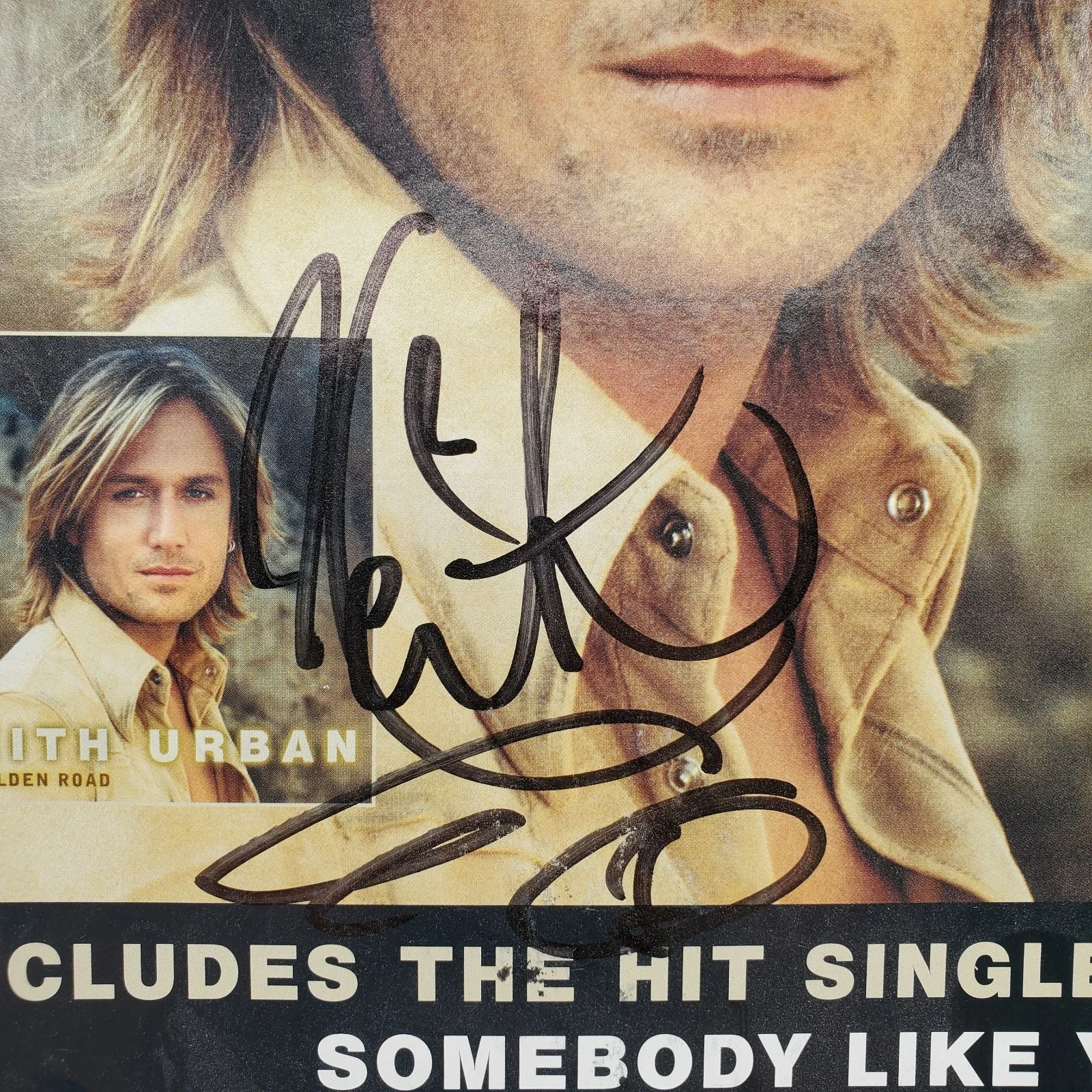 Keith Urban Signed Promo 2002 Golden Road VTG Amie Breedlove Radio DJ RARE, изображение 3