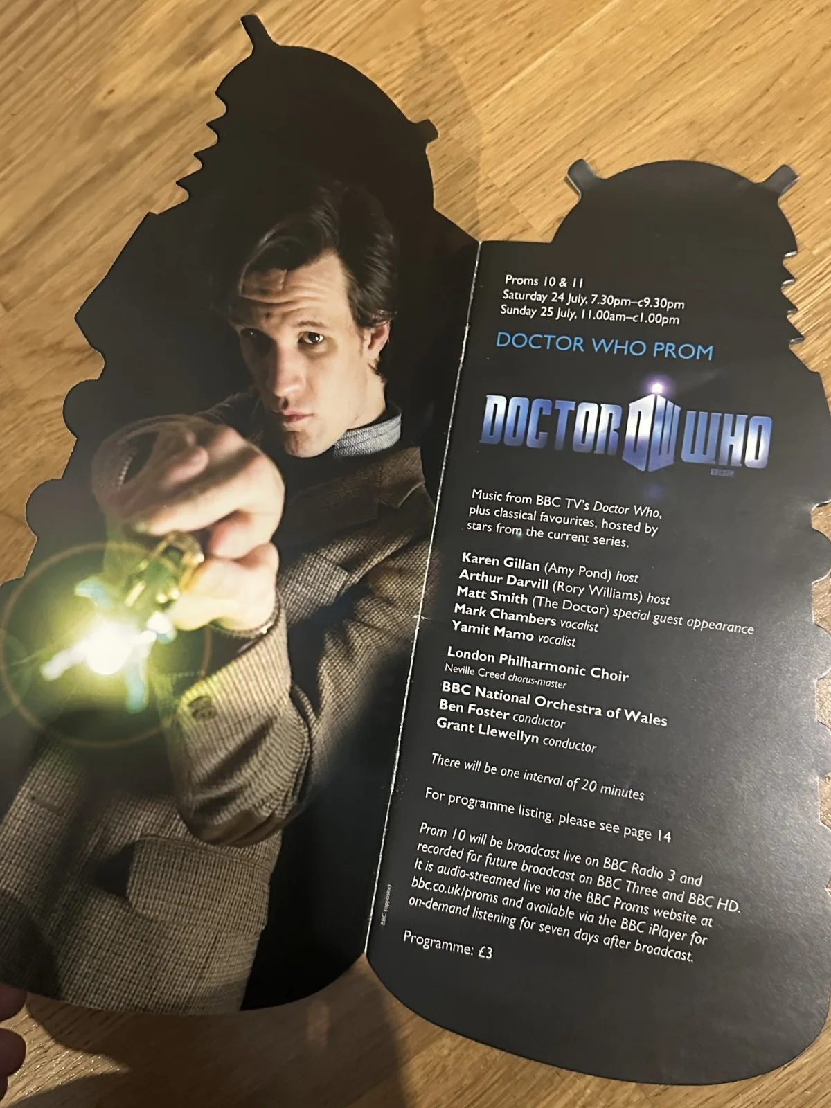 DOCTOR WHO 2010 PROM BBC PROGRAMME BOOK UK PROMO ROYAL ALBERT HALL NEW PROMS, image 3