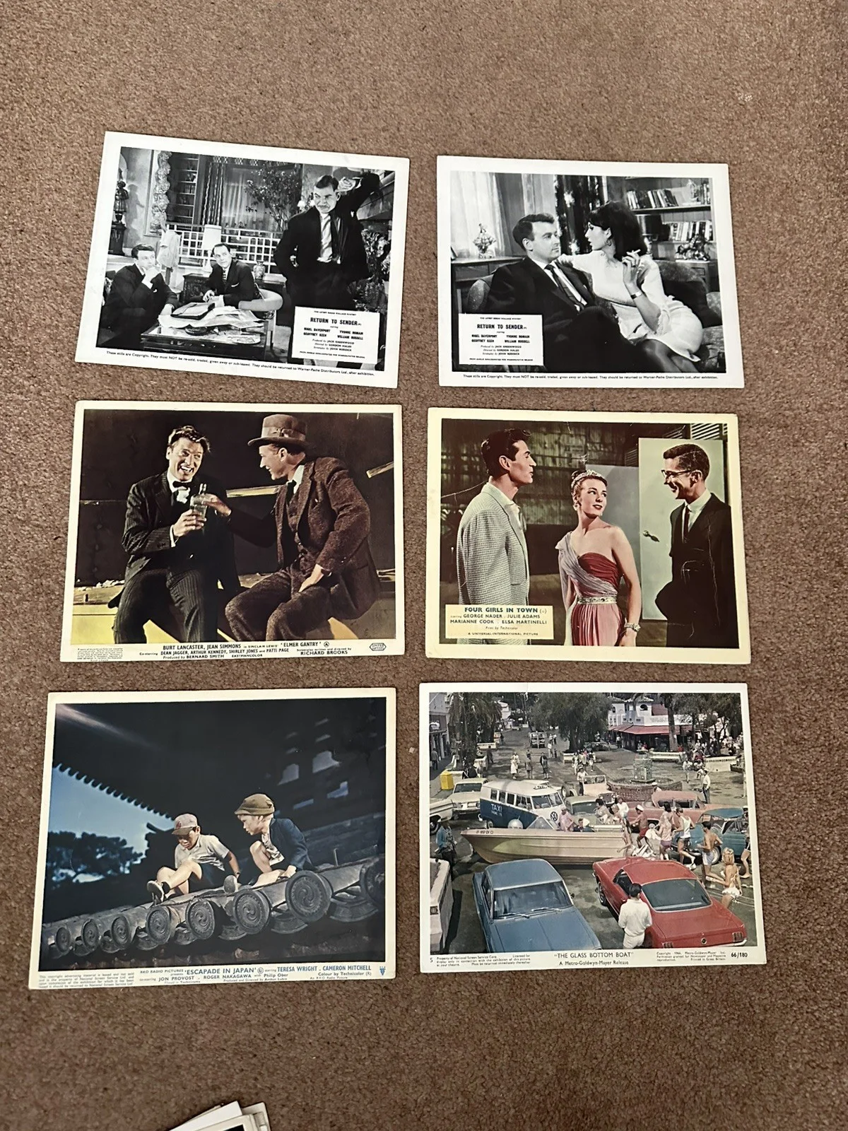 Bundle Of 30 Rare Original Lobby Cards - Dean Martin , Bob Hope Hardy Krueger, изображение 2