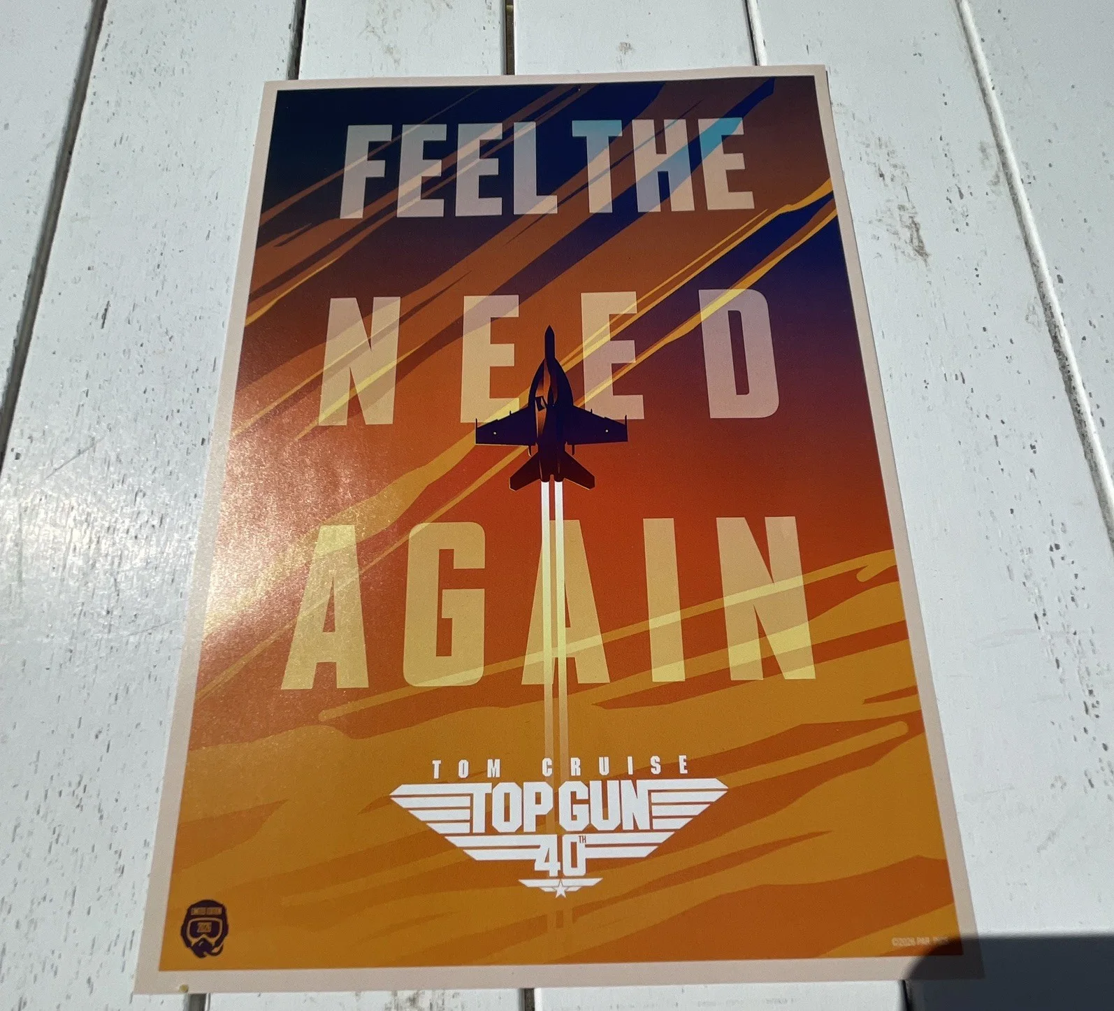 Limited Edition Top Gun 40th Anniversary “Feel The Need Again” Print / Poster, изображение 3