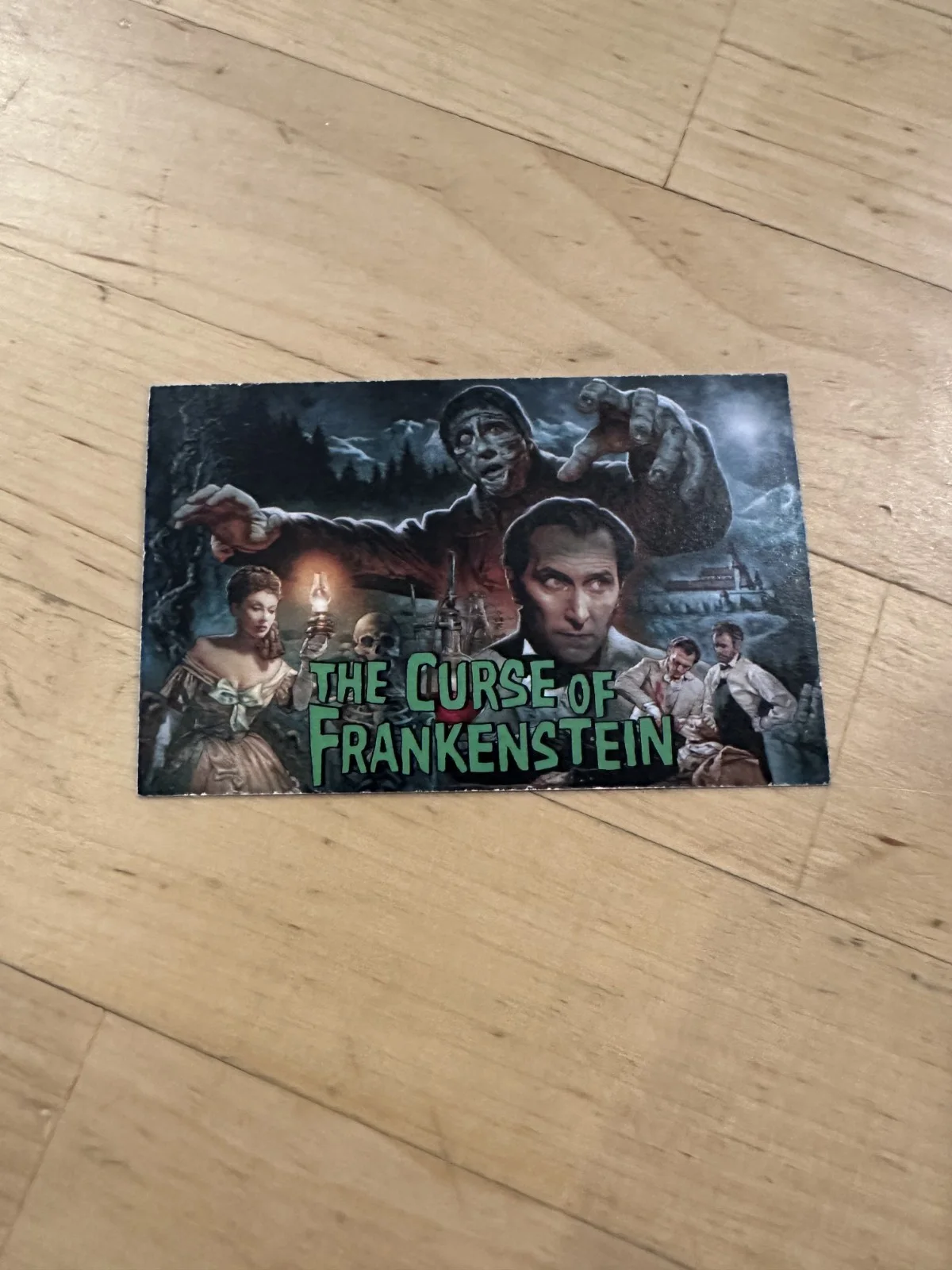 THE CURSE OF FRANKENSTEIN HAMMER HORROR UK PROMO SIGNED ART PRINT GREG STAPLES, изображение 3