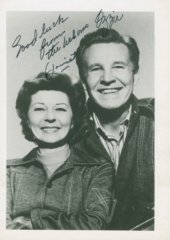 Ozzie Nelson, Harriet Hilliard Nelson — OZZIE & HARRIETT TV CAST - AUTOGRAPHED SIGNED PHOTOGRAPH WITH CO-SIGNERS