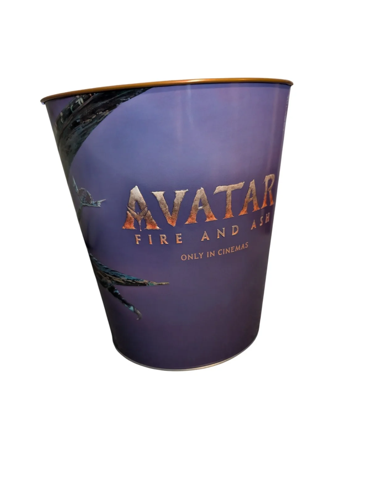AVATAR Fire And Ash 2025 Cinema Exclusive Popcorn Bucket, Embossed, Metal, NEW, image 2