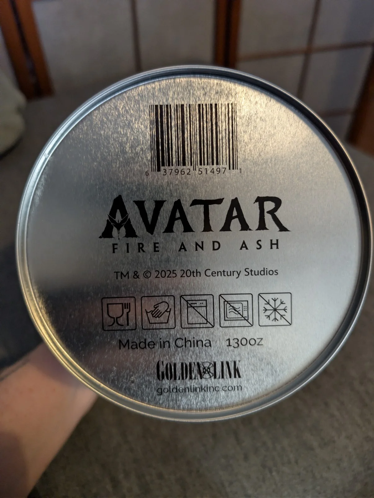 AVATAR Fire And Ash 2025 Cinema Exclusive Popcorn Bucket, Embossed, Metal, NEW, image 3