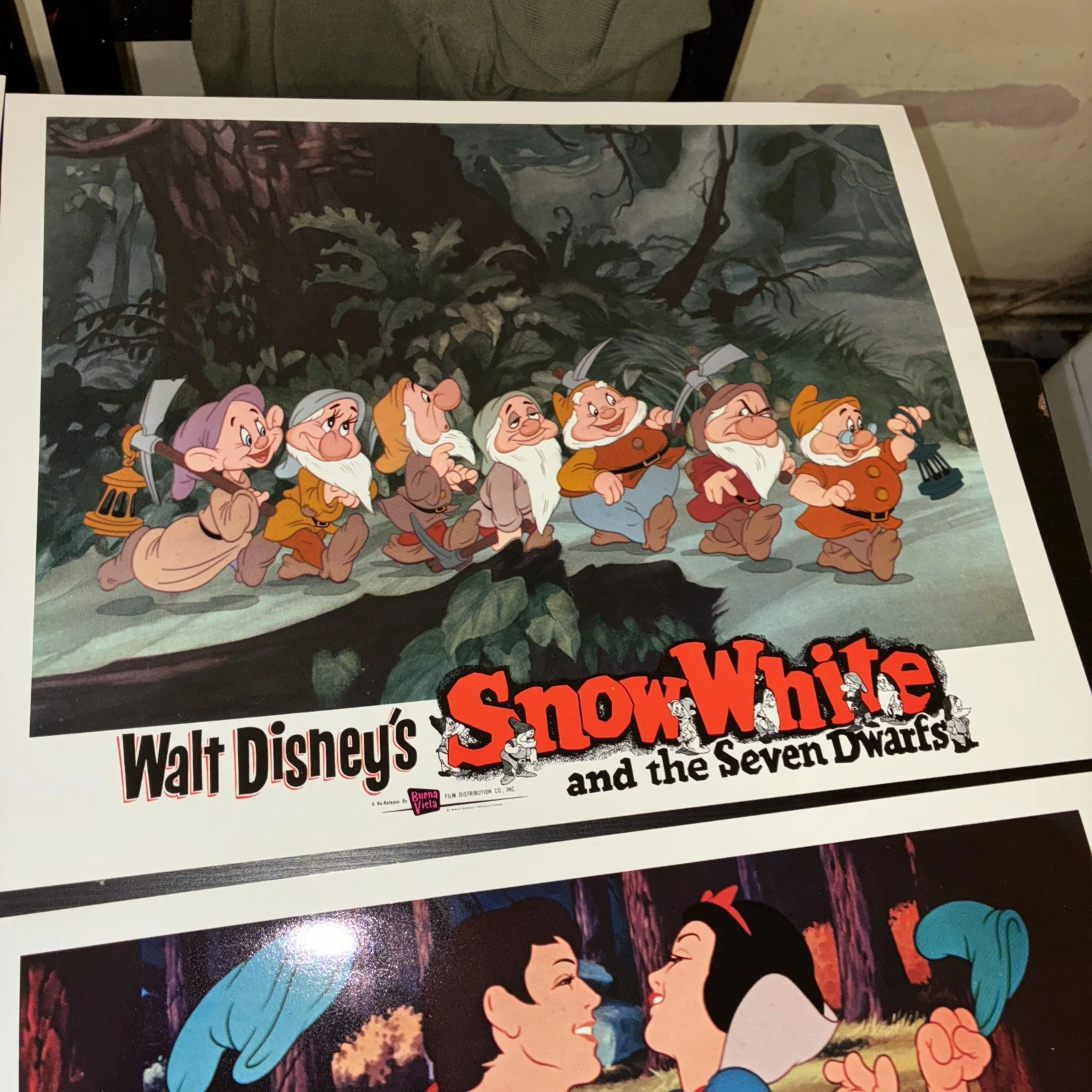 Original 1958 Snow White and the seven dwarfs set of 8 cards!, изображение 3