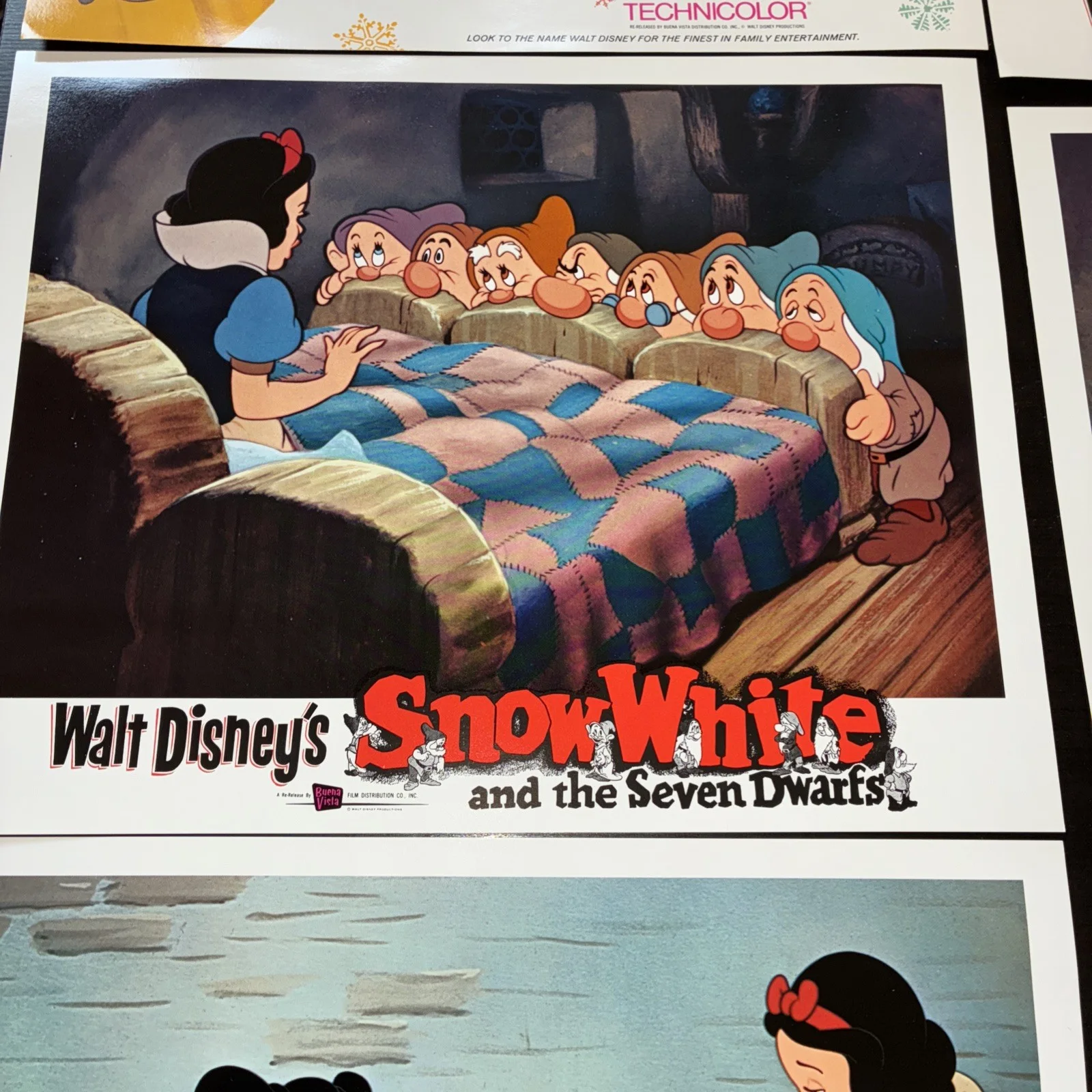 Original 1958 Snow White and the seven dwarfs set of 8 cards!, изображение 4