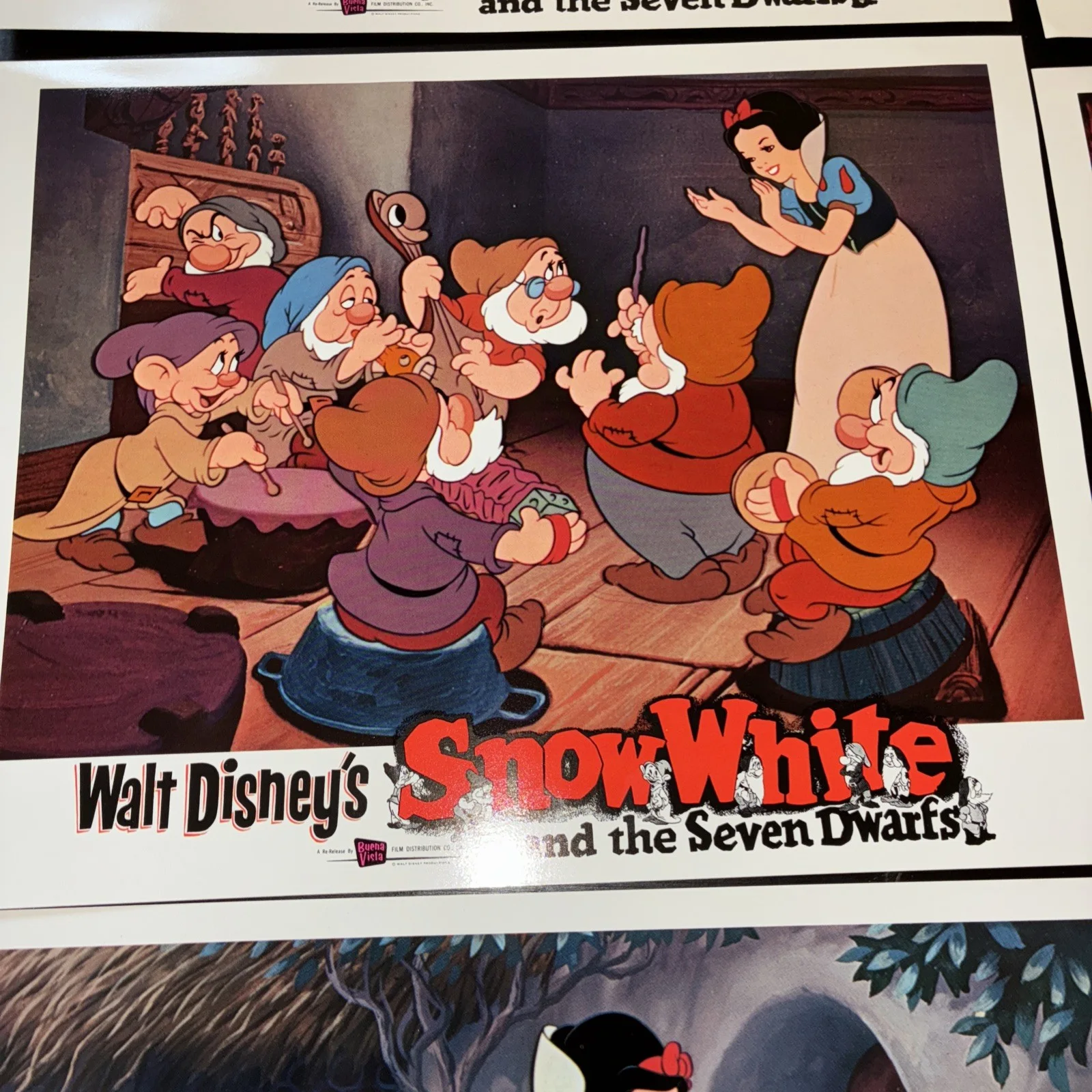 Original 1958 Snow White and the seven dwarfs set of 8 cards!, изображение 5