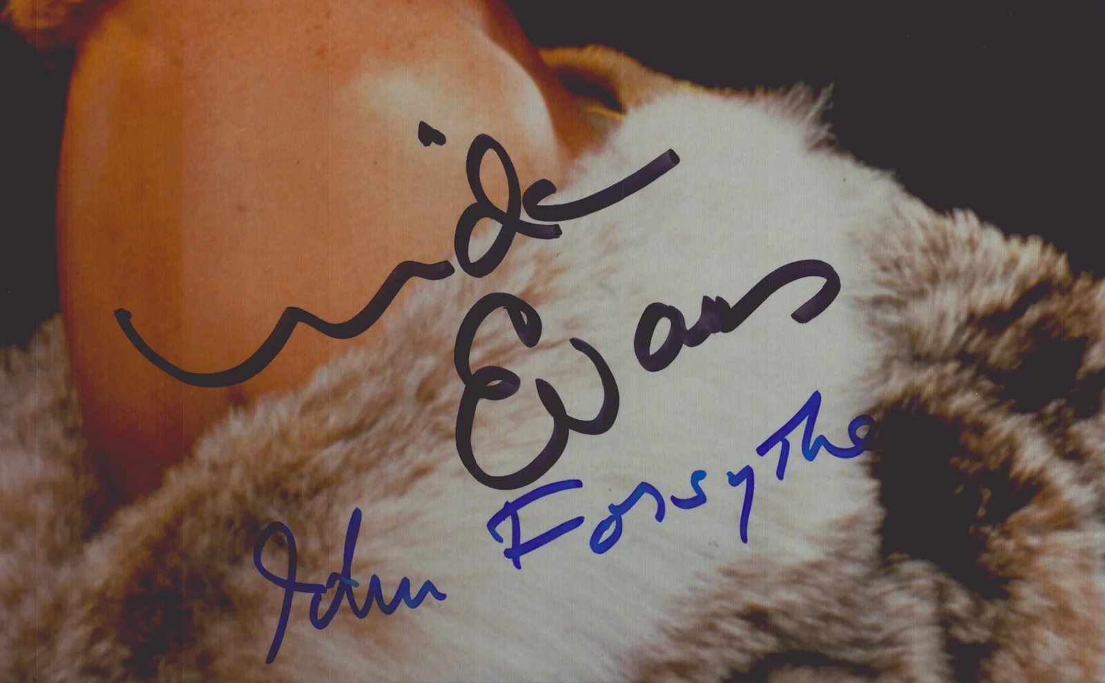 Linda Evans, John Forsythe — DYNASTY TV CAST - AUTOGRAPHED SIGNED PHOTOGRAPH WITH CO-SIGNERS, image 2