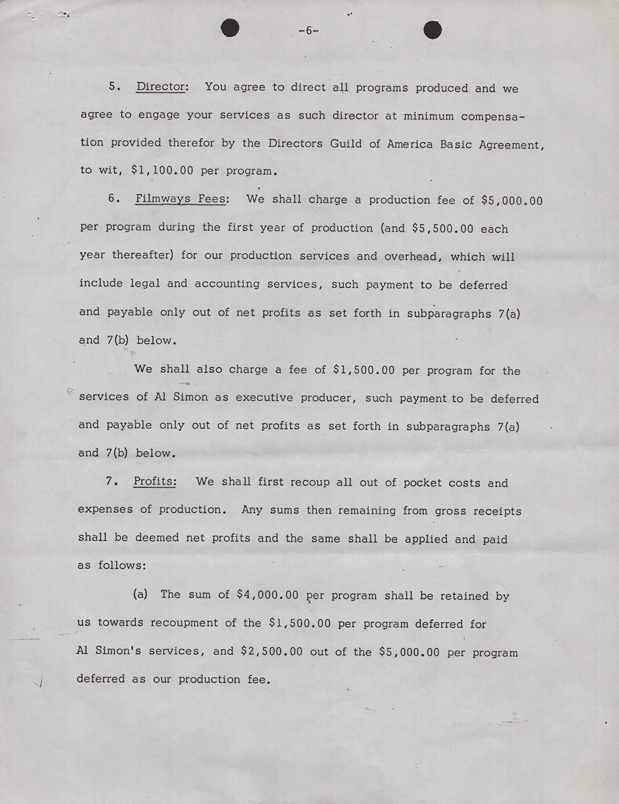 Ozzie Nelson, Harriet Hilliard Nelson — OZZIE NELSON - CONTRACT SIGNED 08/10/1973 CO-SIGNED BY: HARRIET HILLIARD NELSON, изображение 5