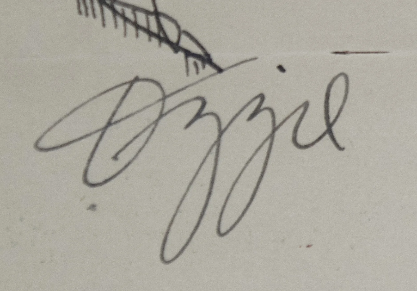 Ozzie Nelson, Harriet Hilliard Nelson — OZZIE NELSON - CARICATURE SIGNED CO-SIGNED BY: HARRIET HILLIARD NELSON, image 3