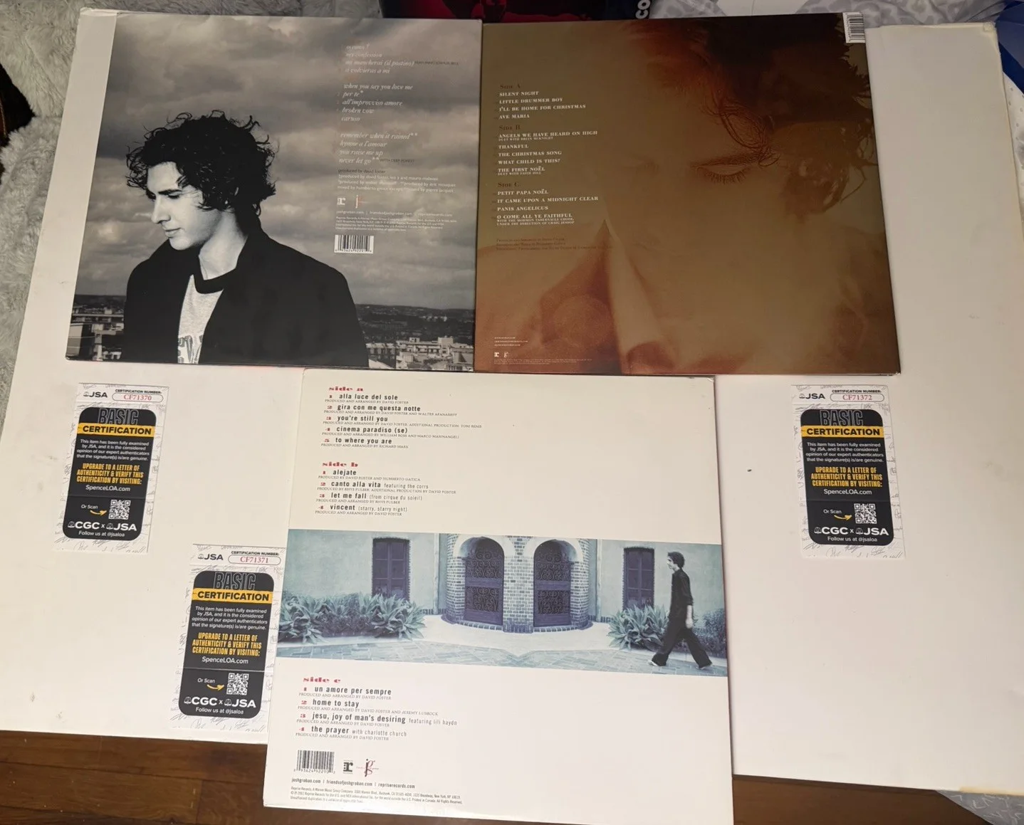 Josh Groban Signed Album VIYNL LOT NOEL,CLOSER,JOSH GROBAN JSA COA CLASSICAL, image 2