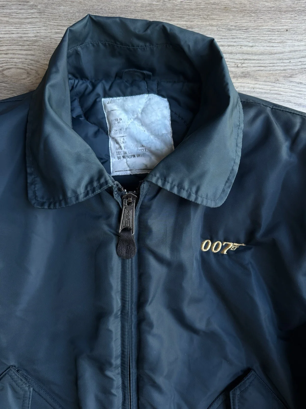 James Bond 007 GoldenEye Film Crew 1995 Dark Green Vintage Bomber Jacket - Large, изображение 5