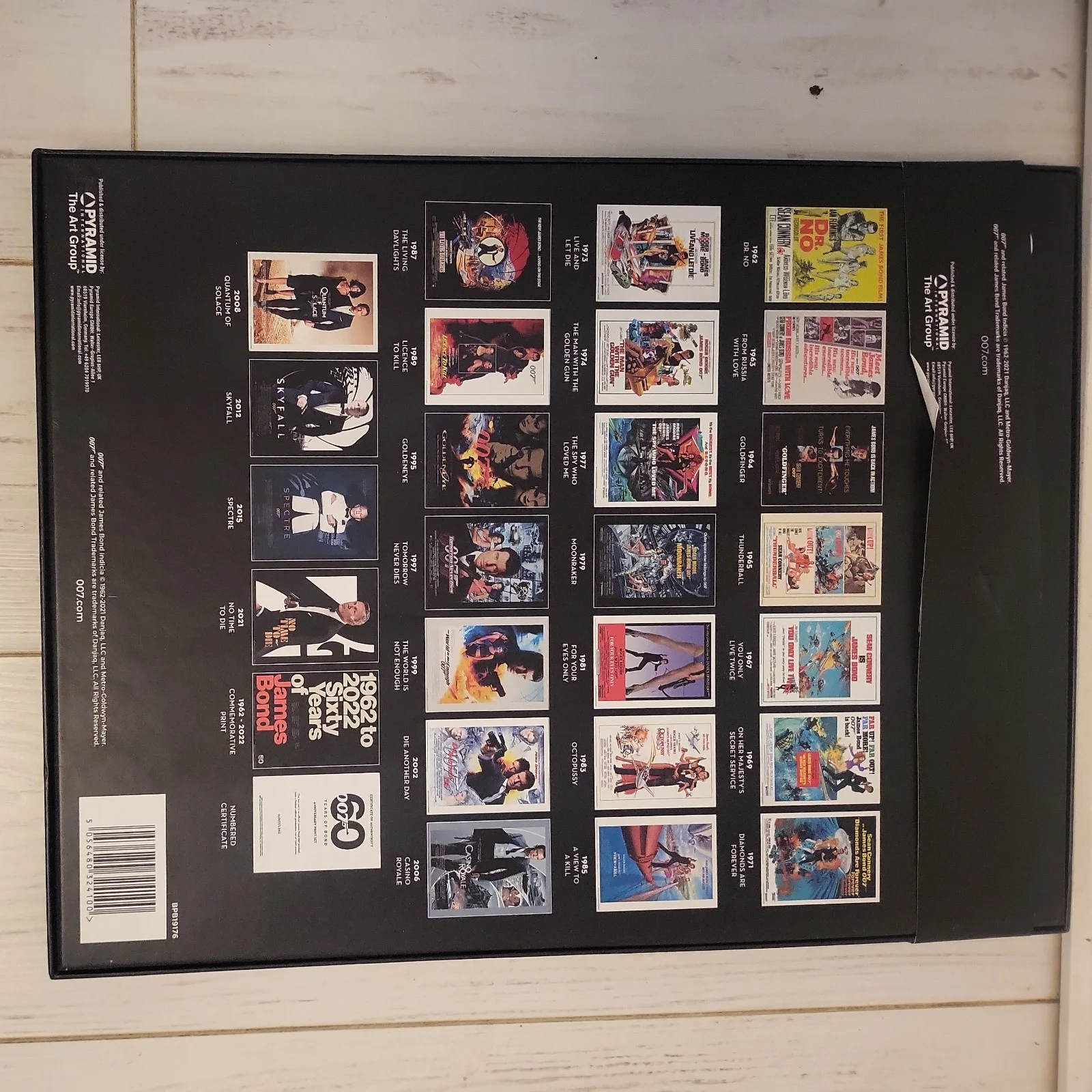 James Bond 60th Anniversary Poster Print Box Set Limited Edition Official NEW, изображение 3