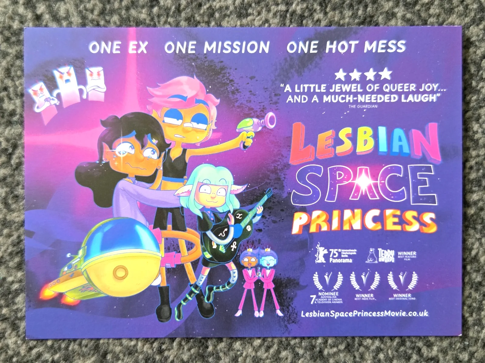 3 x Lesbian Space Princess movie promo postcards set, image 4
