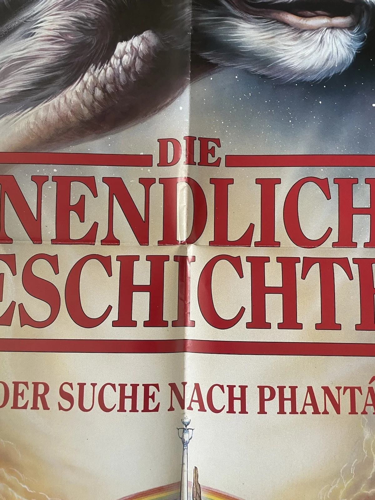 Never Ending Story Original German Poster 1980s, image 2