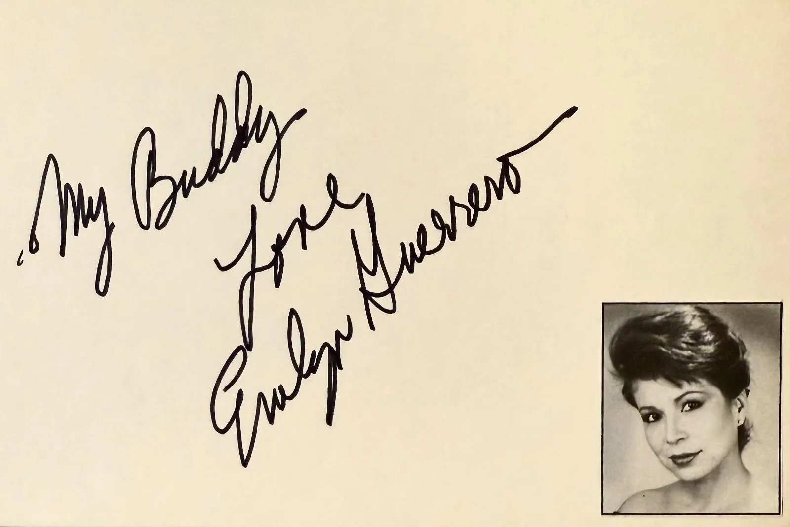 Evelyn Guerrero — EVELYN GUERRERO Signed Autographed 4x6 INDEX CARD STAR TREK: The Next Generation, изображение 3