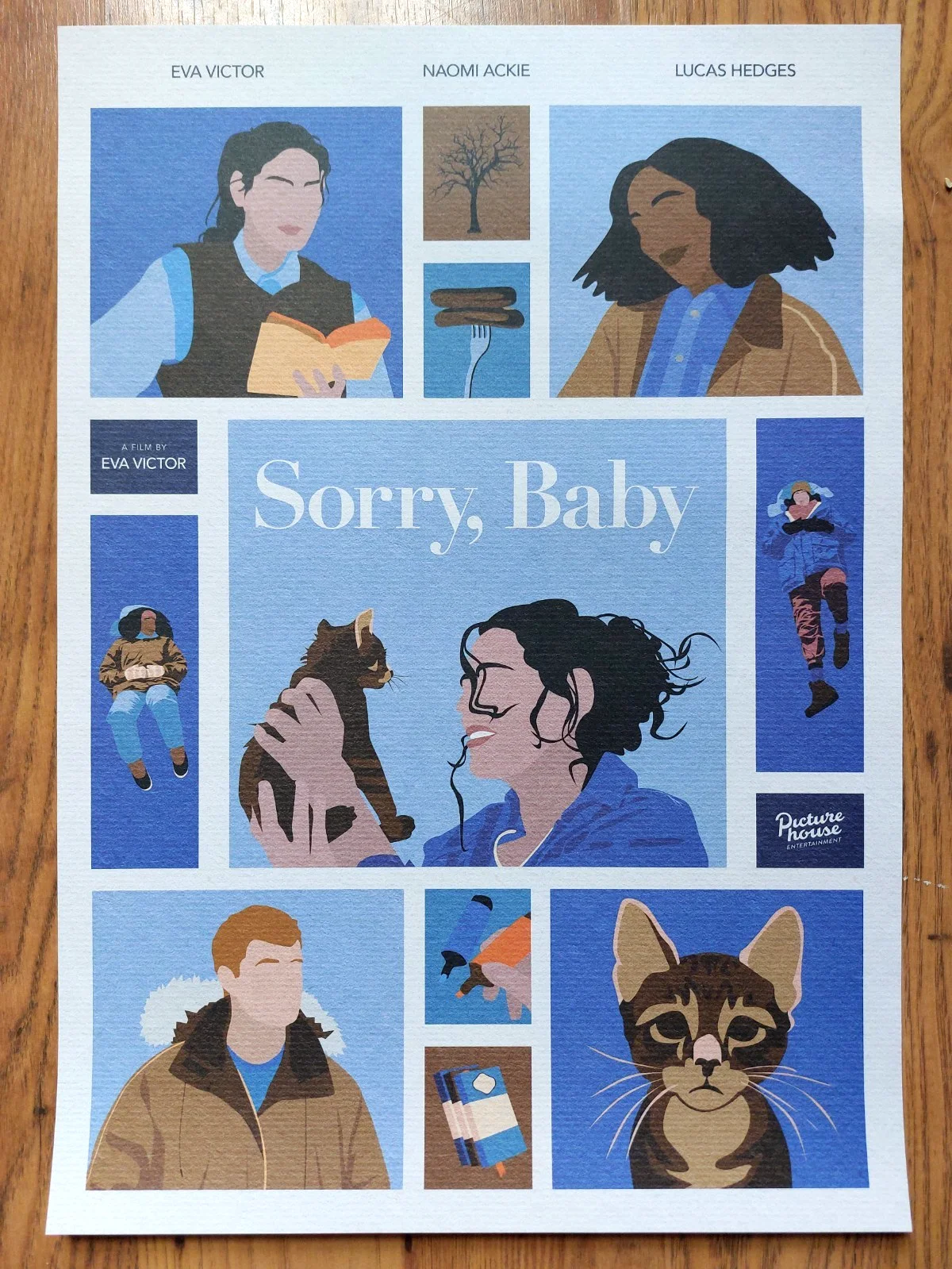 2 x SORRY BABY limited edition UK art print promo movie posters (Eva Victor), изображение 2