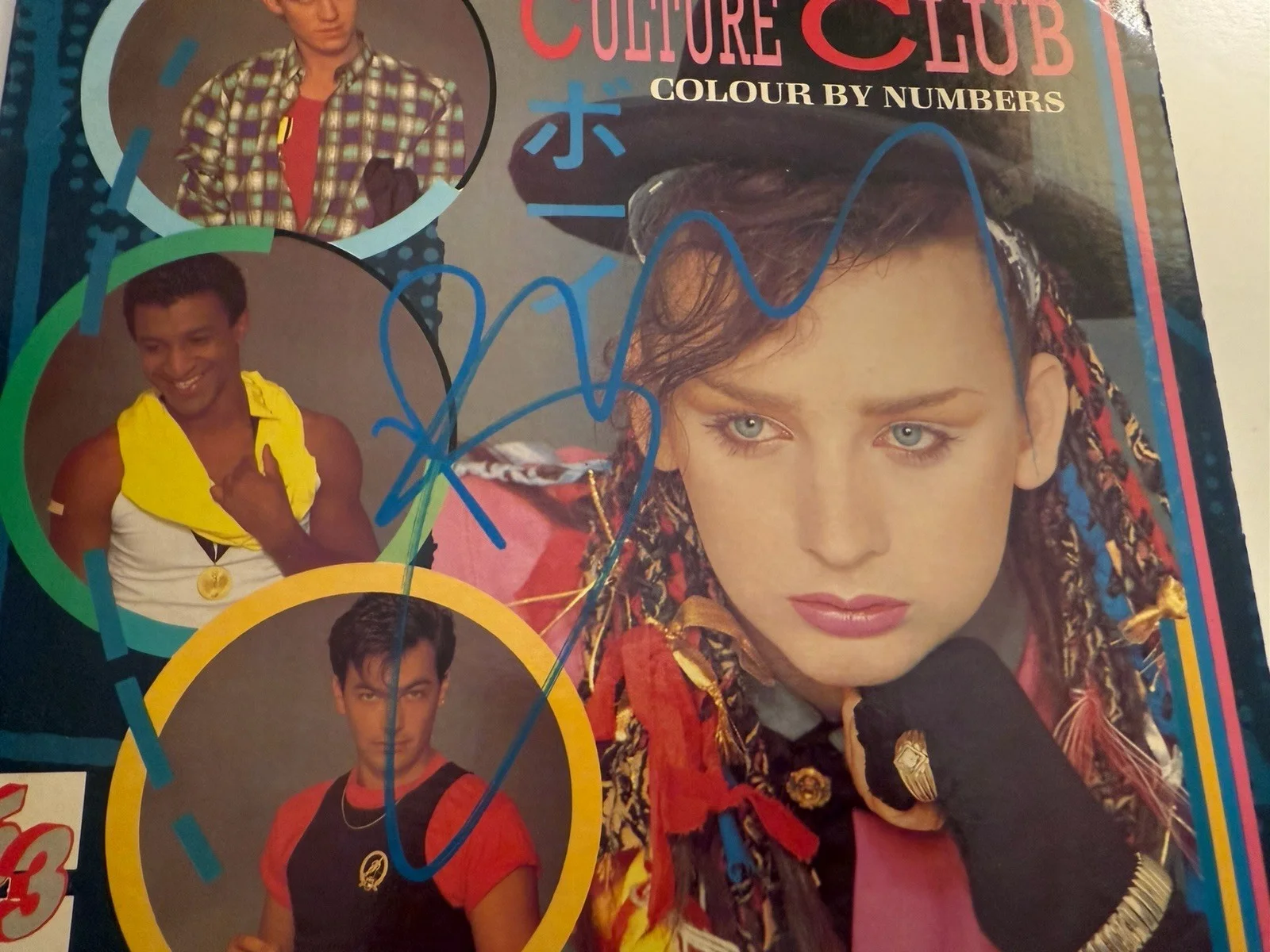 Boy George Culture Club Colour by Numbers Signed Vinyl JSA COA KARMA CHAMELEON, изображение 2