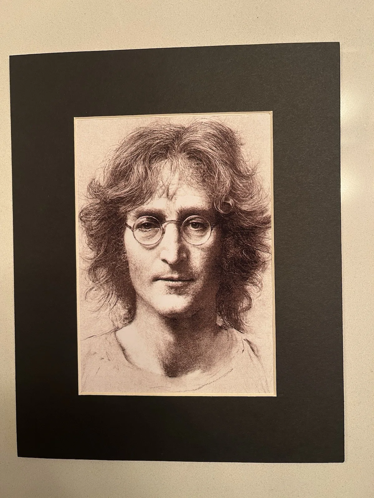 RARE BEATLES JOHN LENNON SIGNED BECKETT AUTOGRAPH GENUINE CUT DOUBLE FRAMED ART!, изображение 3