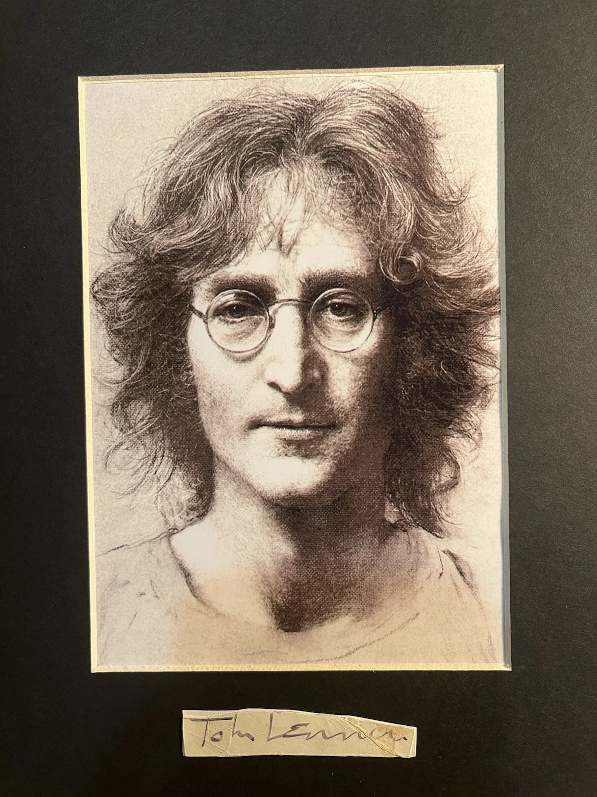 RARE BEATLES JOHN LENNON SIGNED BECKETT AUTOGRAPH GENUINE CUT DOUBLE FRAMED ART!, изображение 4