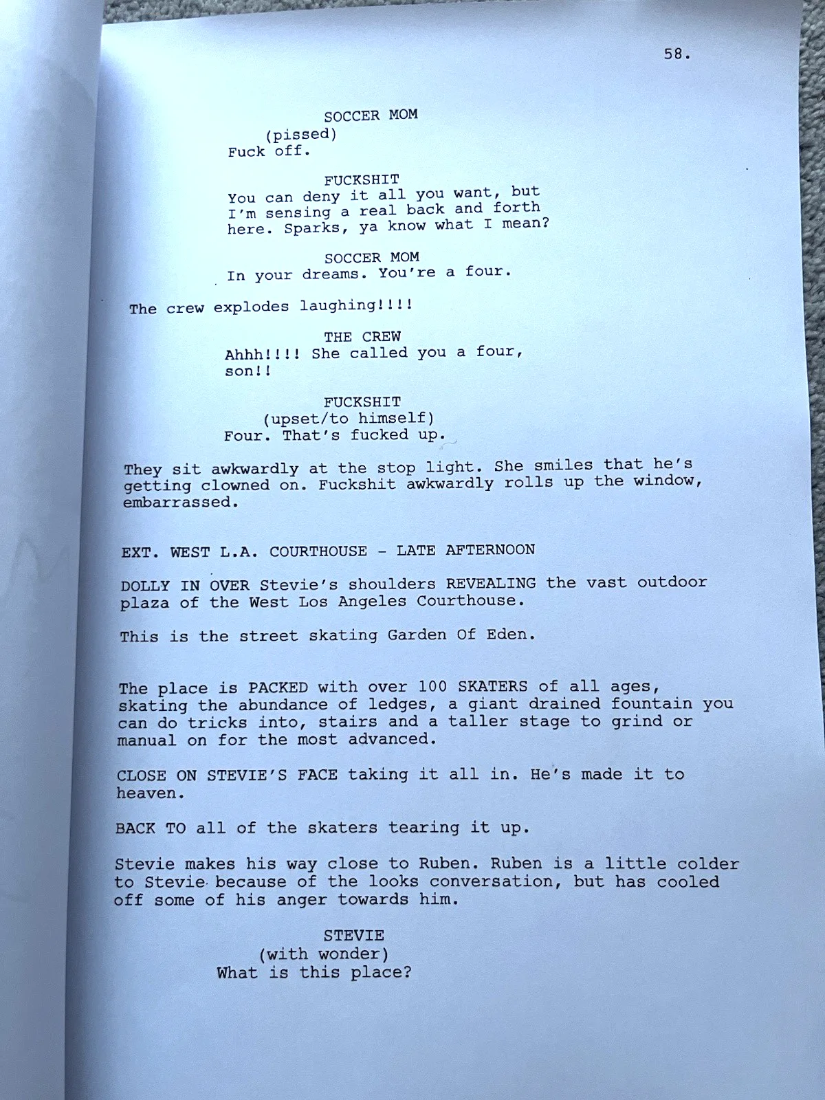 Mid90s Film Screenplay / Script. Sunny Suljic, Lucas Hedges, Jonah Hill., image 2