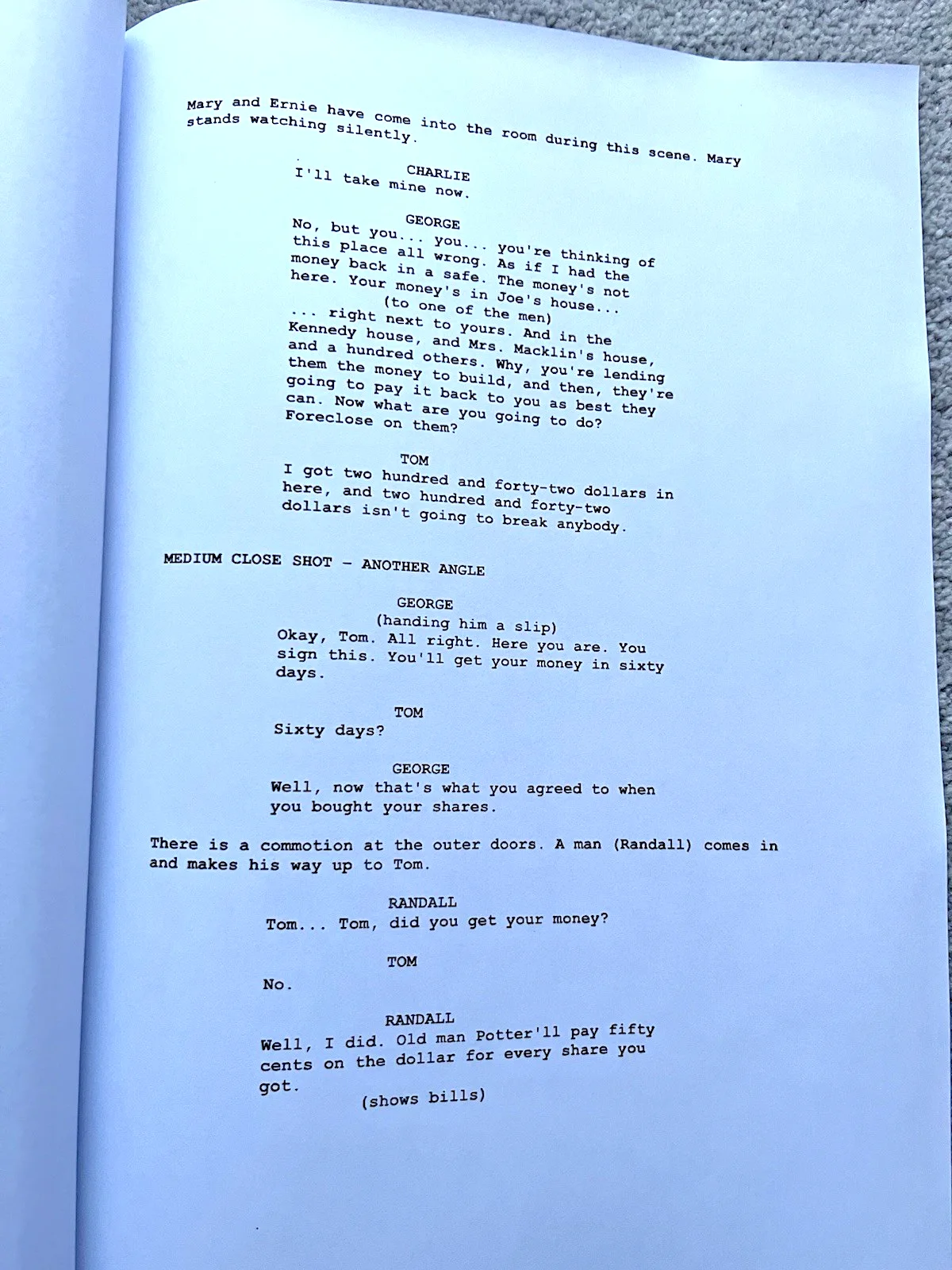 It’s A Wonderful Life Film Screenplay / Script. James Stewart, Donna Reed., изображение 2