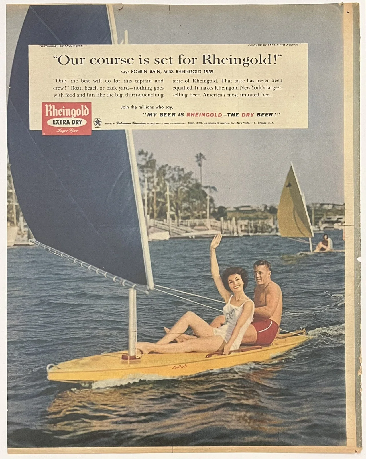 Barbara Rush — Barbara Rush Signed Large 1959 Sunday Magazine Photo Peyton Place Autographed, изображение 2