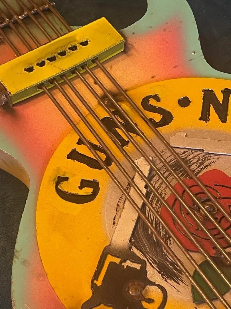 Guns N’ Roses Handmade Metal Guitar Artwork / Collector's Item / Custom Made, image 5