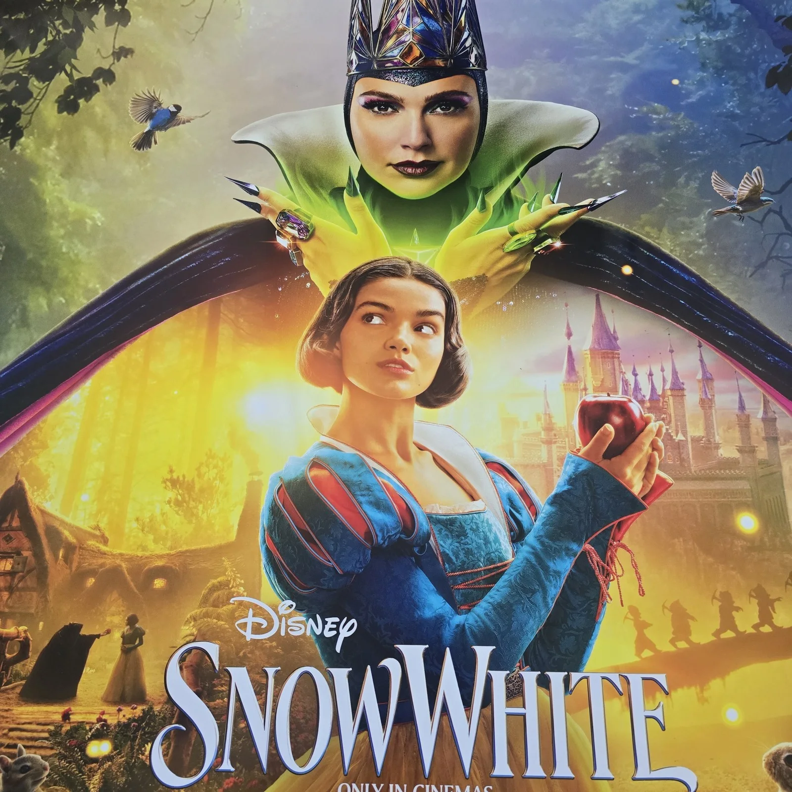 Quad One Sheet OFFICIAL CINEMA POSTER DISNEY SNOW WHITE FILM 2025 40" X 30", изображение 2