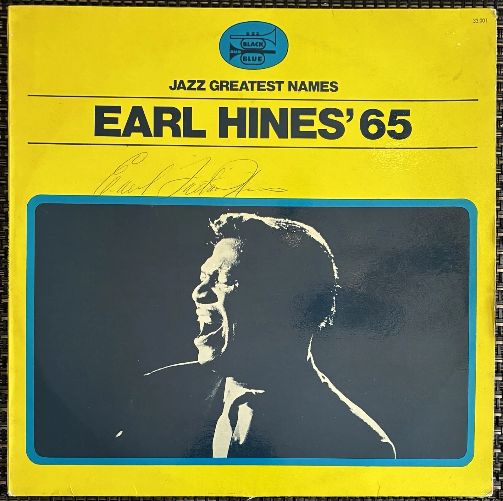 Earl "Fatha" Hines Signed Jazz Greatest Names Vinyl Record LP Jacket Autographed, image 2