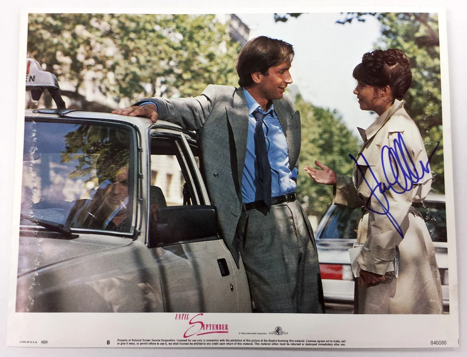Karen Allen — Karen Allen Signed Lobby Card from Until September 11X14 Autograph Photo JSA