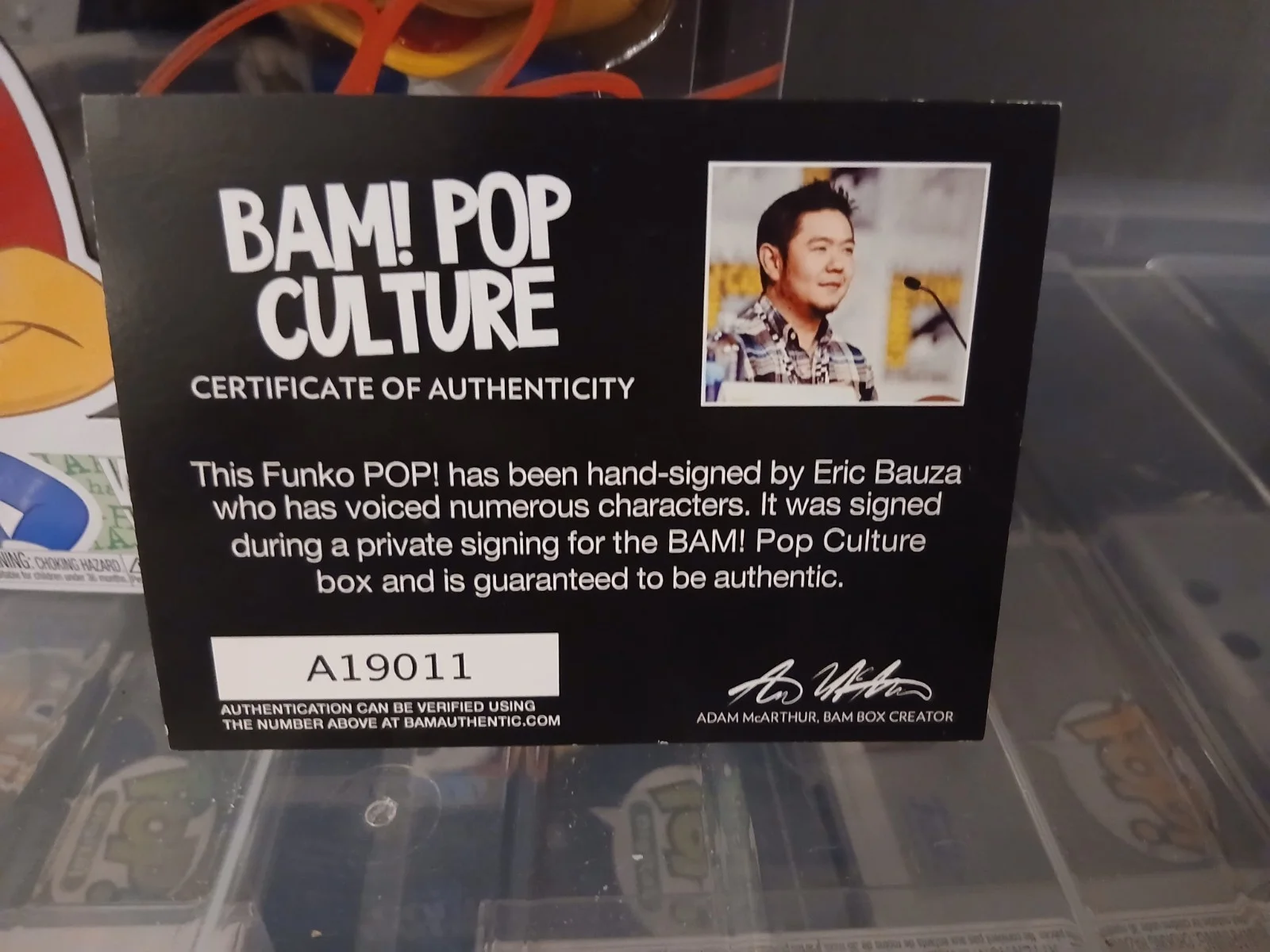 Eric Bauza Woody Woodpecker Voice #487 Signed Autographed Funko Pop, изображение 3