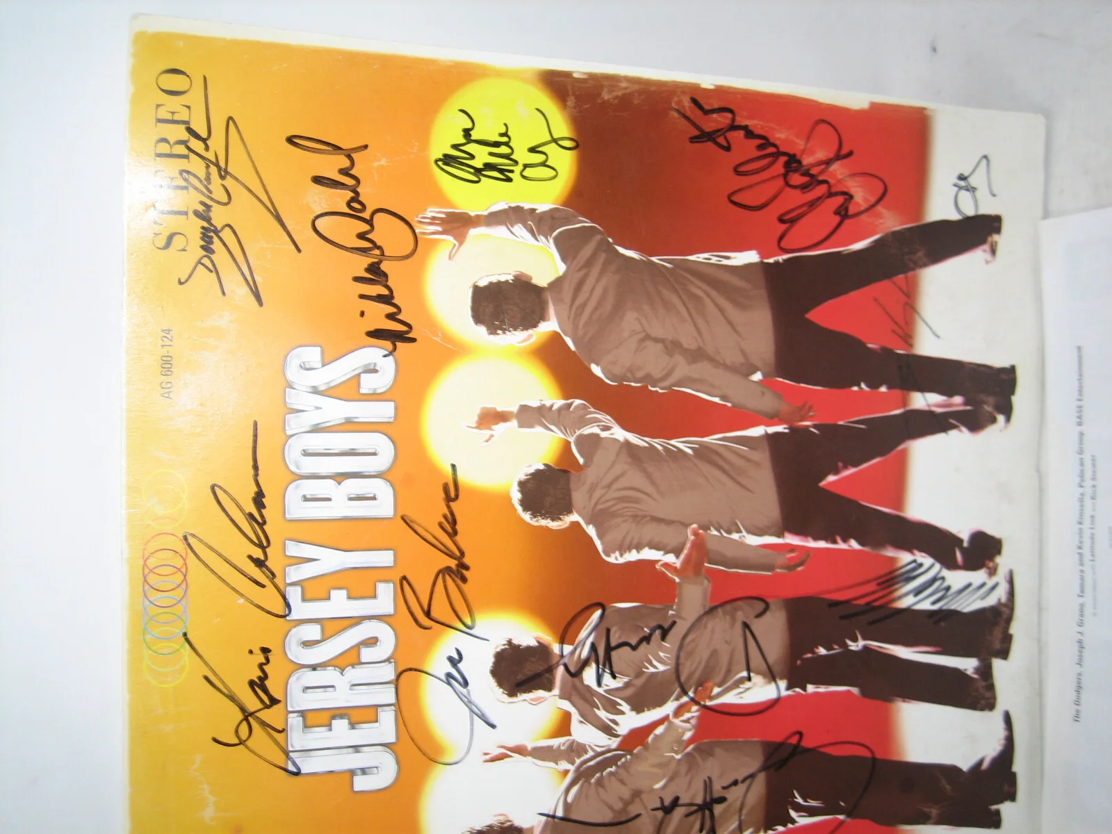 CAST — 2008 JERSEY BOYS MUSICAL SIGNED BY CAST 14X PARIS LAS VEGAS PROGRAM + PLAY BILL, изображение 4