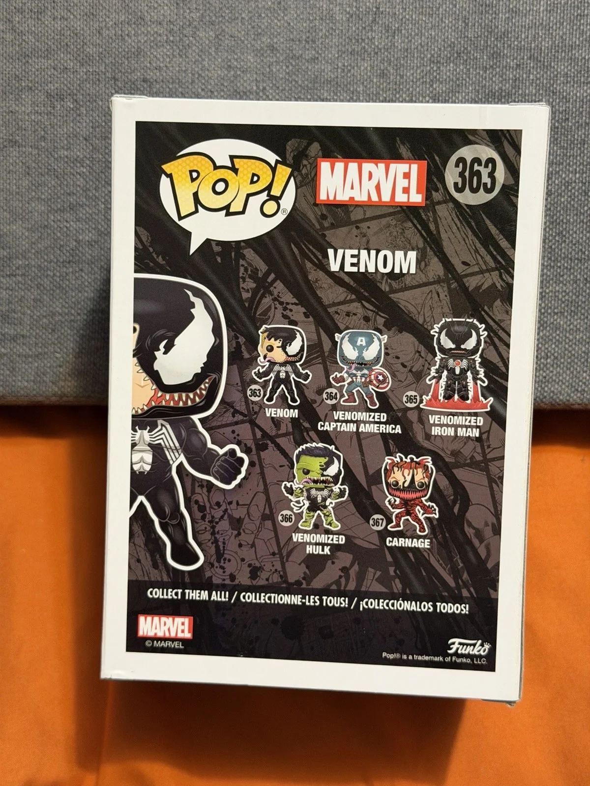Tom Hardy — Tom Hardy Signed Venom 363 Funko Marvel Autograph Beckett COA Marvel Comics, image 4