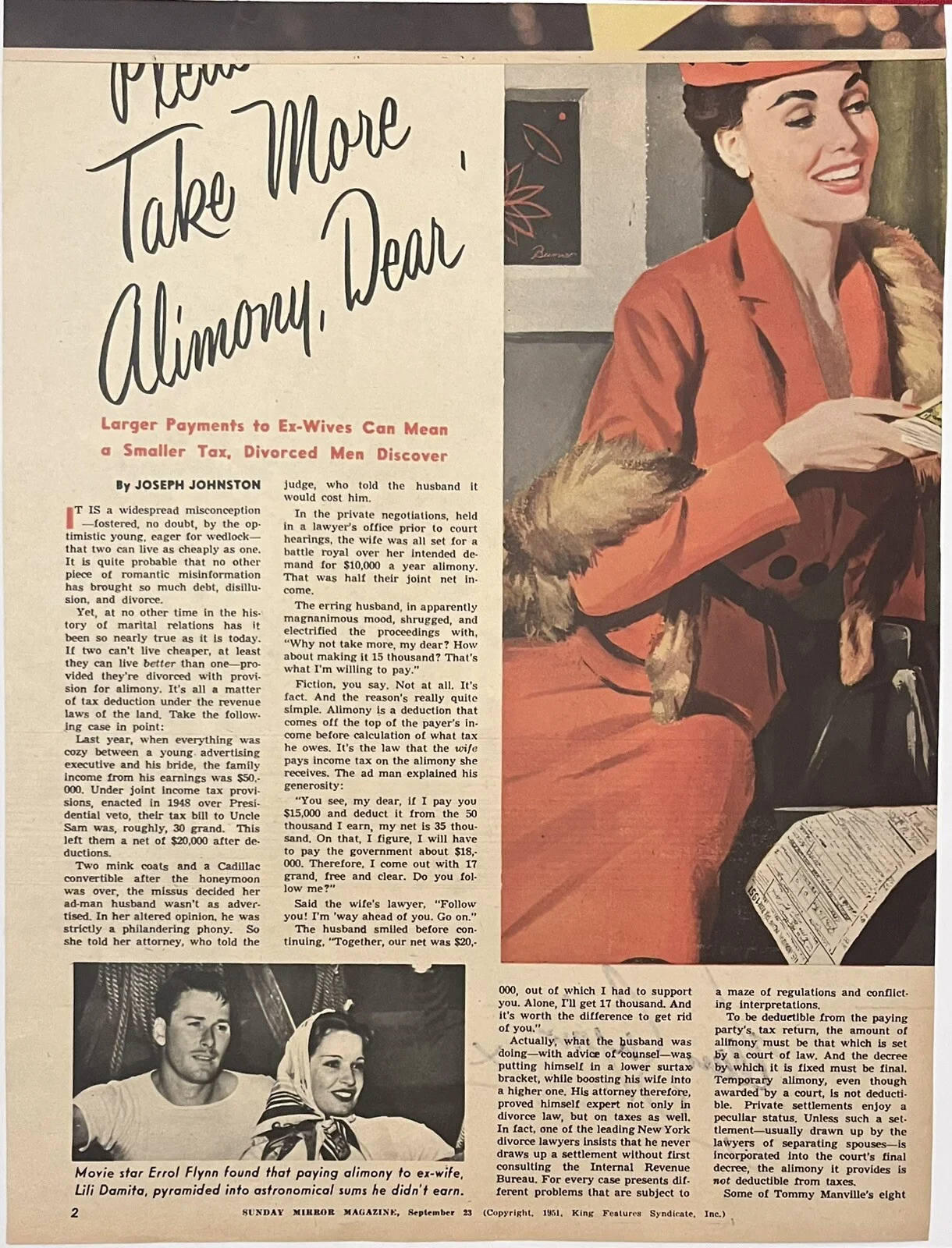 Jean Simmons — Jean Simmons Signed Large Mirror Magazine Cover Photo Guys and Dolls Autographed, изображение 2