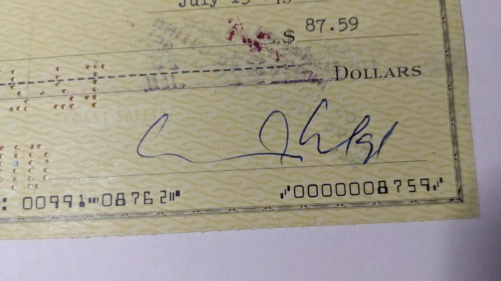 Walt Disney Autograph " BILL WALSH " Movie Producer Signature Mickey Mouse I11, изображение 2