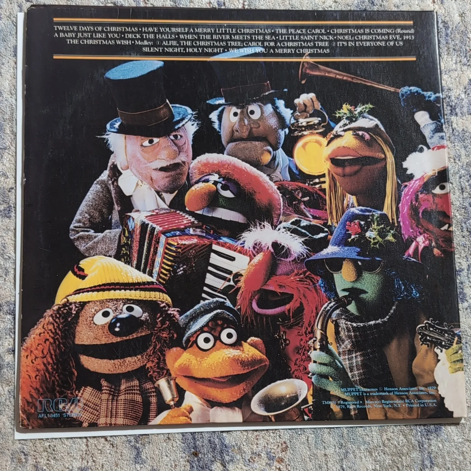 John Denver & The Muppets A Christmas Together RCA Signed Vinyl LP Record, image 4