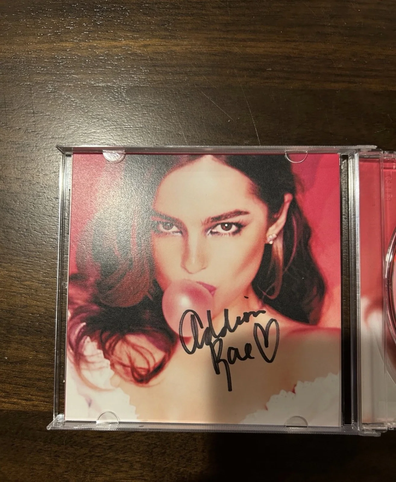 SIGNED AR By Addison Rae EP CD Autographed Art Card Insert, image 3