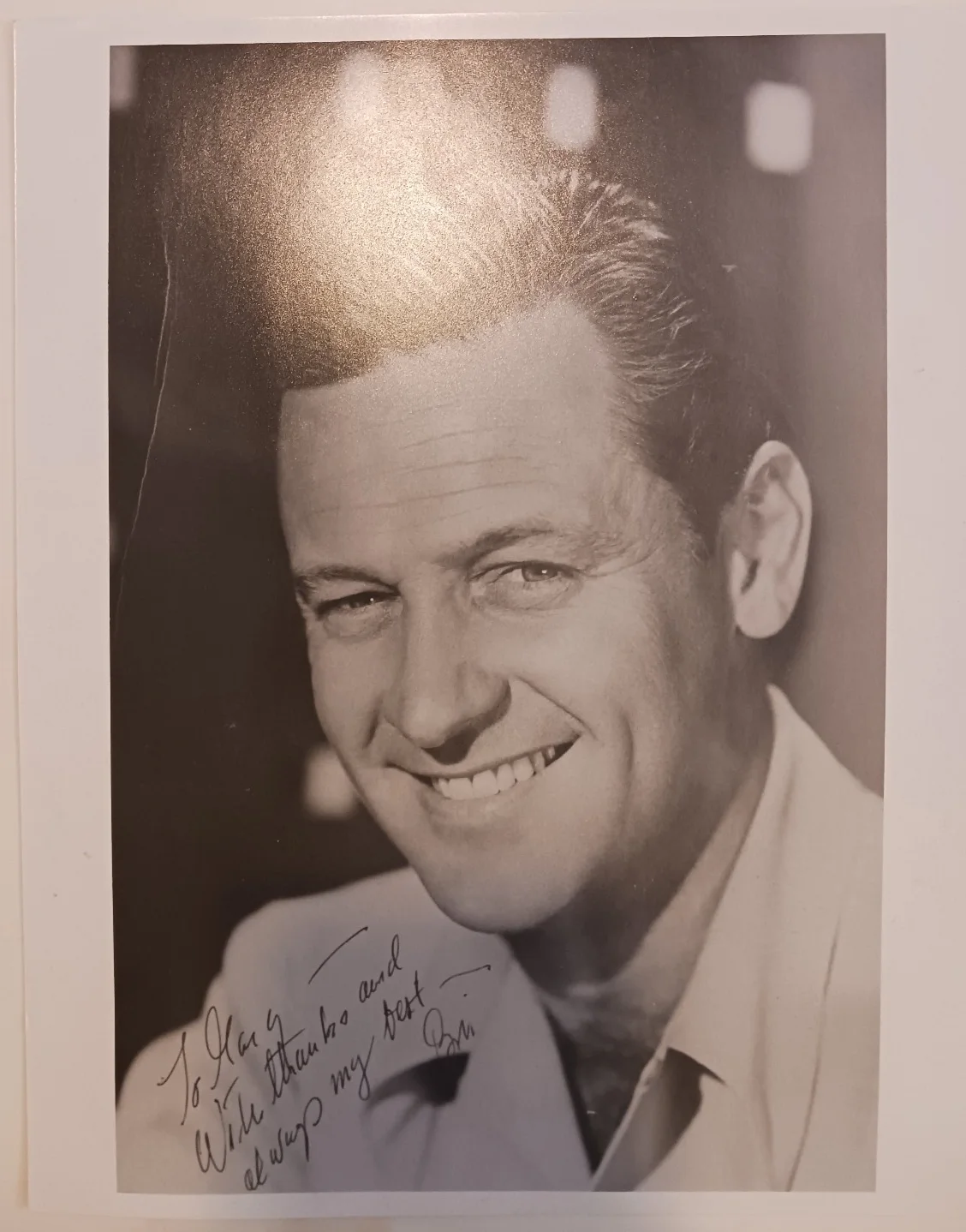Bill Holden — Signed Actor William Bill Holden Original Photo Thanks To Gary (Lockwood), image 2