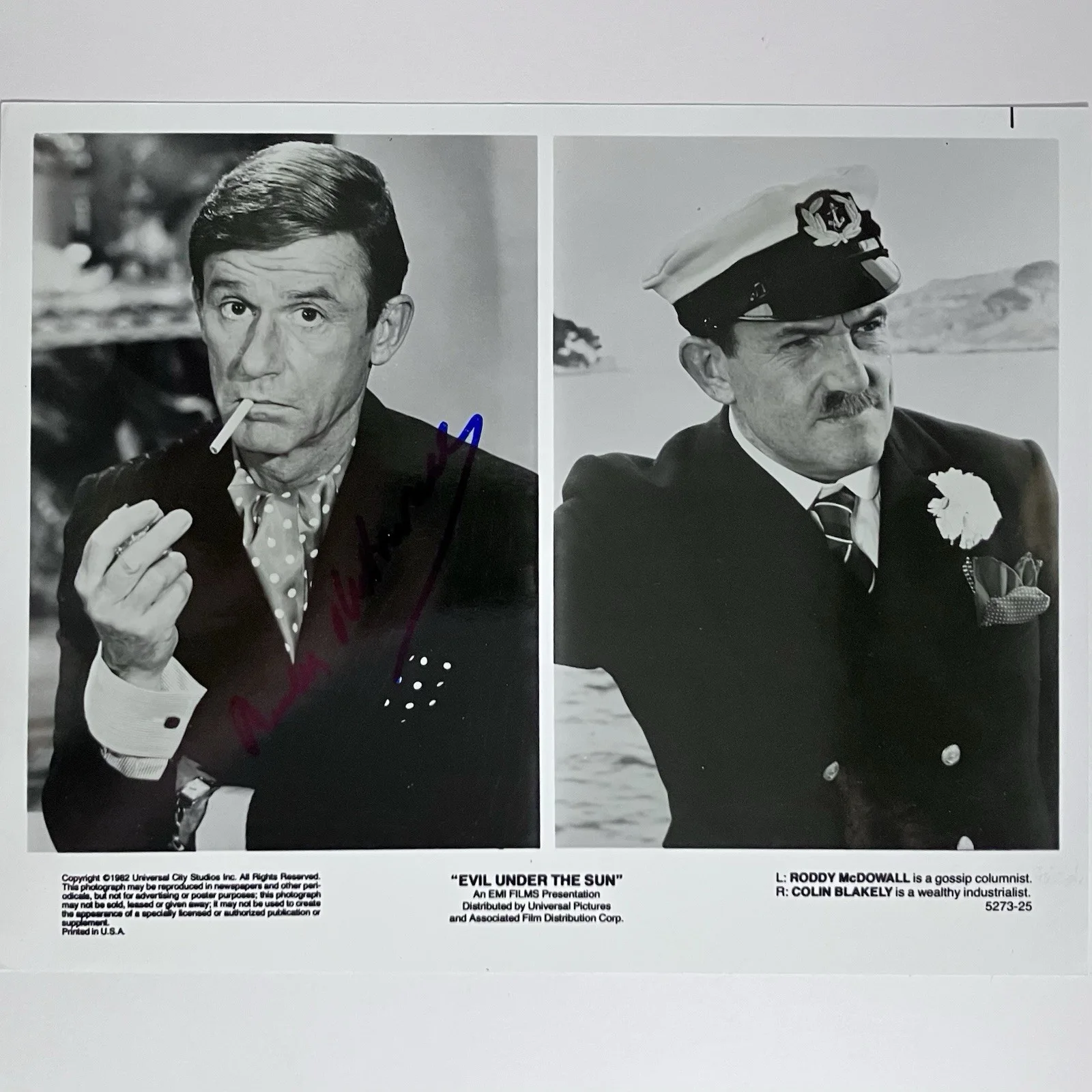 Roddy McDowall — RODDY McDOWALL (d.1998) Signed VINTAGE Publicity Photo / PLANET OF THE APES, изображение 2