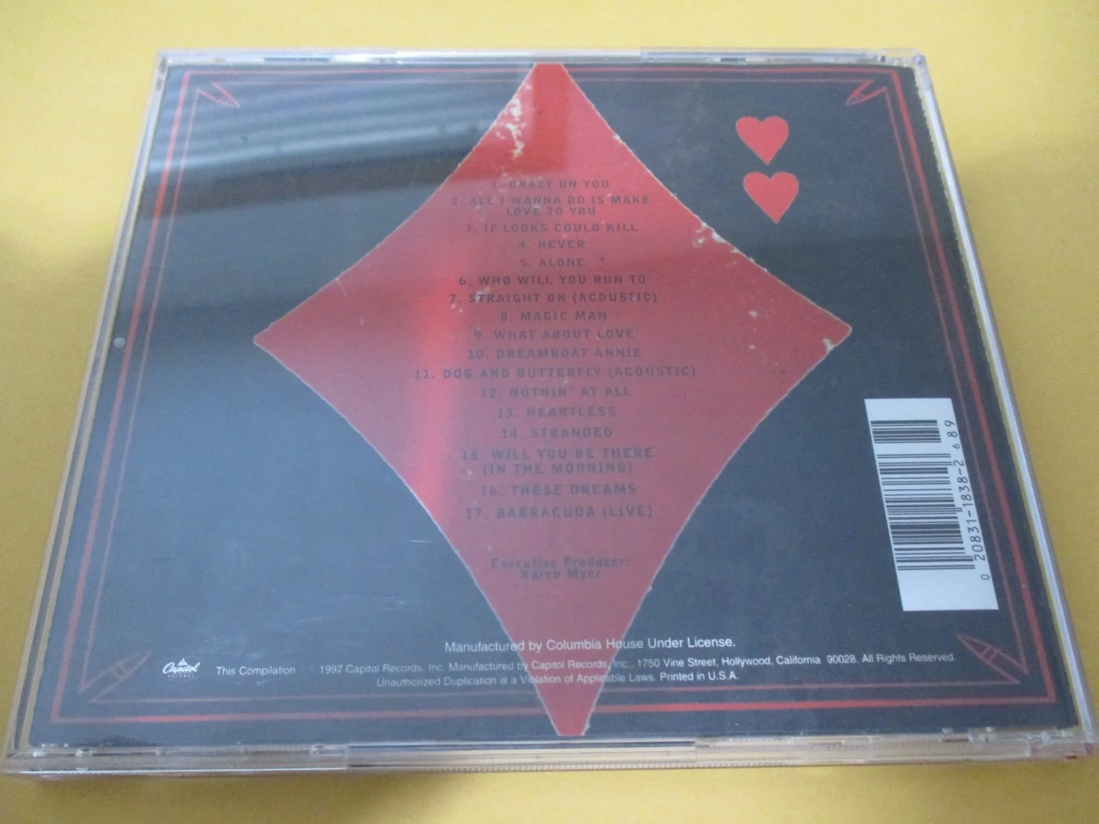 HEART SIGNED GREATEST HITS MUSIC CD & BOOKLET ANN & NANCY WILSON SEATTLE ROCK, image 2