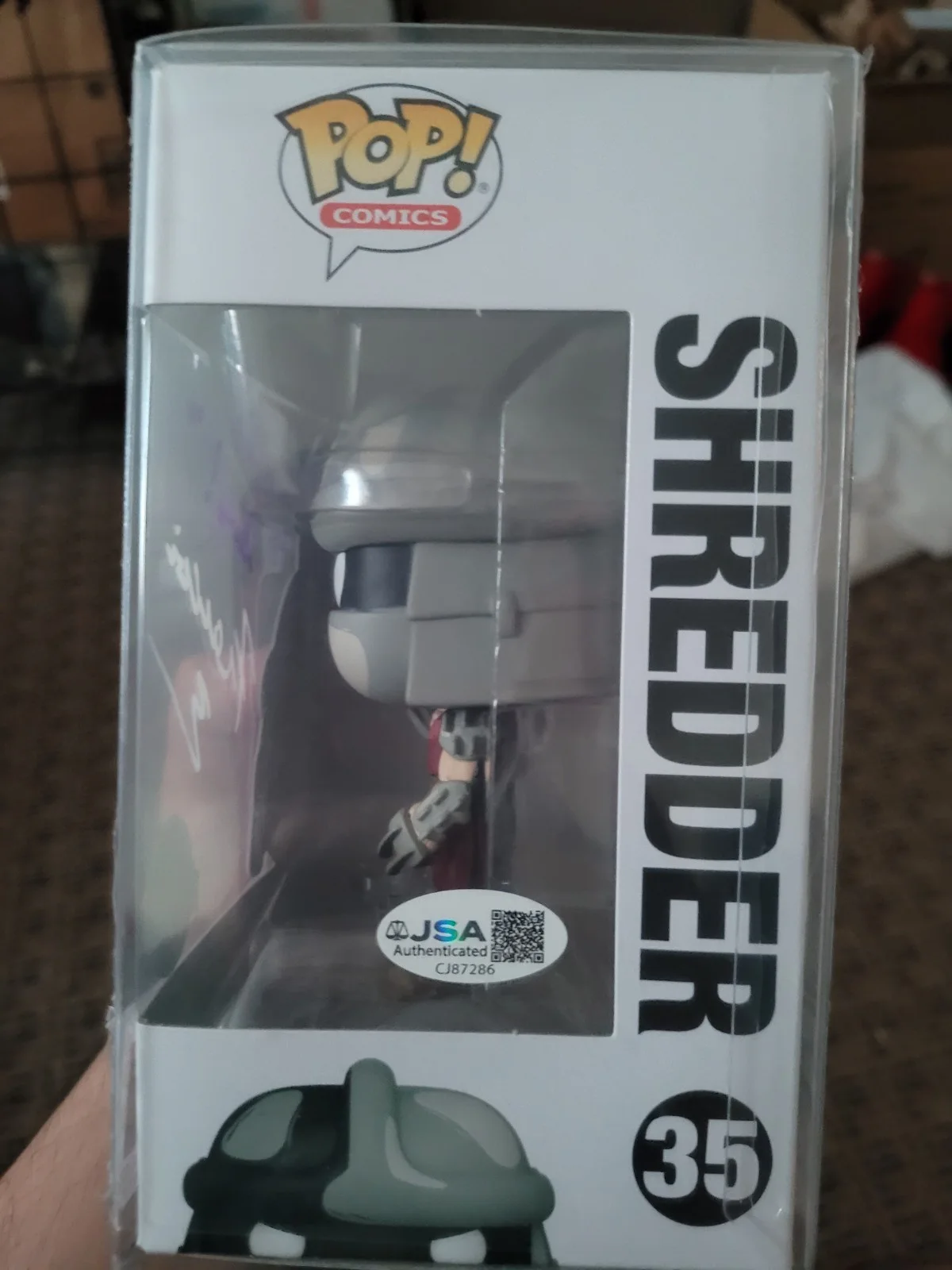 Francois Chau — Shredder Funko Signed By Francois Chau With JSA COA, image 2