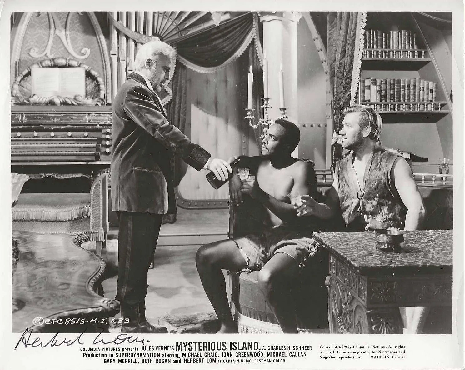 Herbert Lom — MYSTERIOUS ISLAND - 8 x 10 - HERBERT LOM