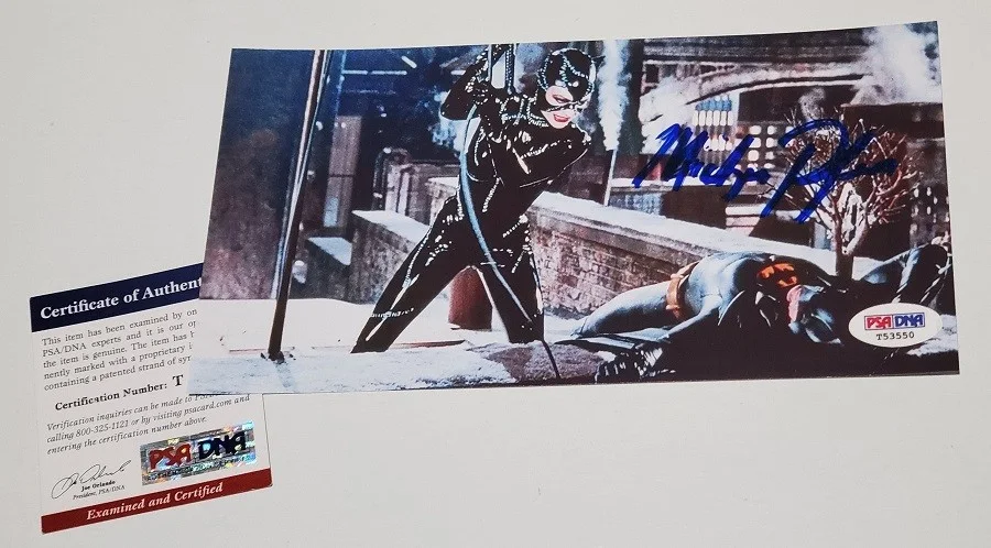 Batman Returns Michelle Pfeiffer Signed Selina Kyle Catwoman Photo PSA DNA, image 2
