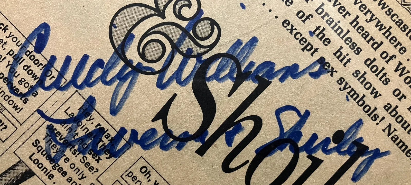 Cindy Williams, Penny Marshall — Autographed Page - MAD #194 (Oct 1977) signed by Williams & Marshall, image 2