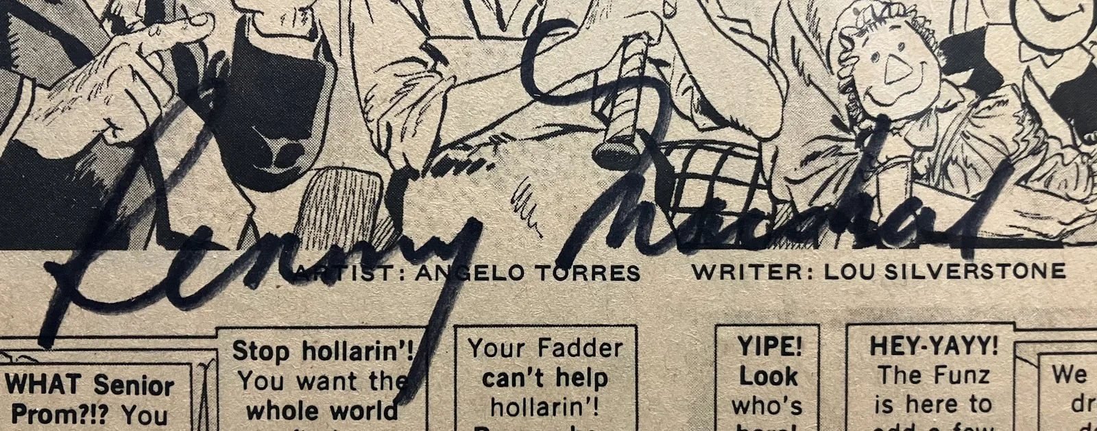 Cindy Williams, Penny Marshall — Autographed Page - MAD #194 (Oct 1977) signed by Williams & Marshall, image 3