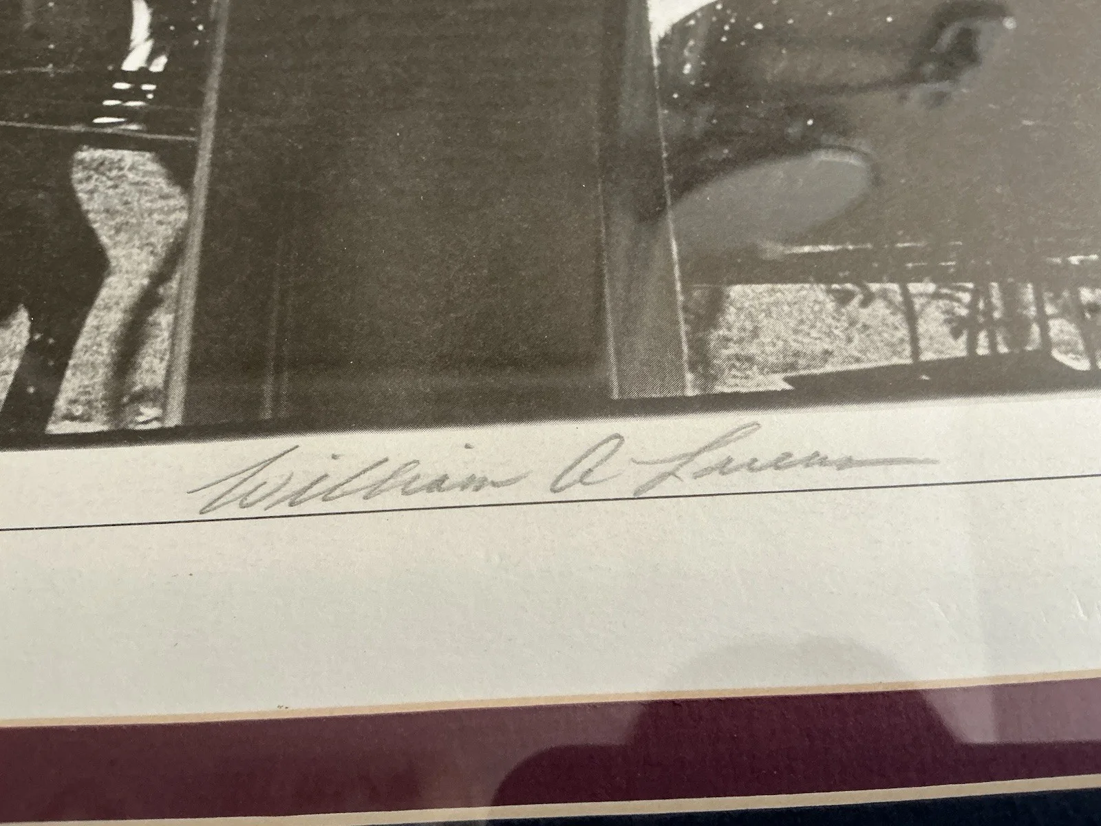 William Lucas Signed “The Visit” The Plain People of Conewango Framed Photo, изображение 5