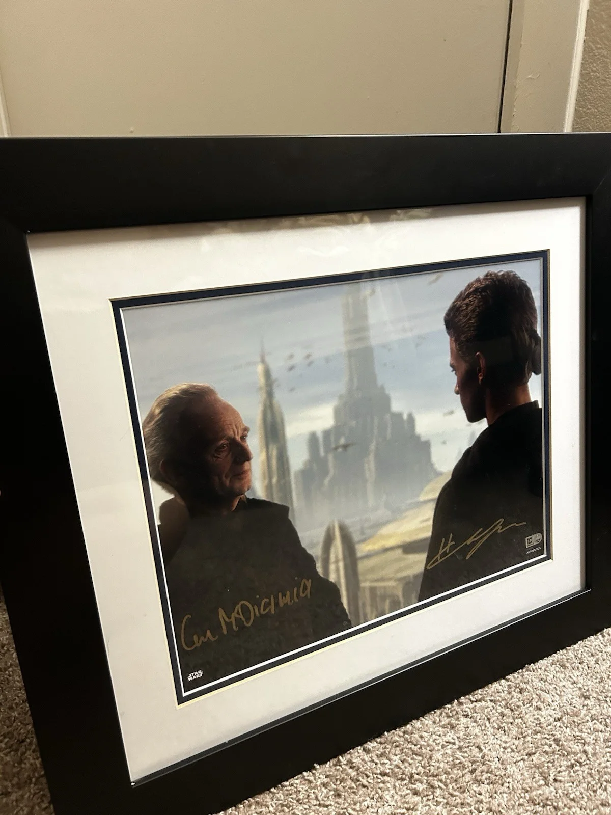 Authentic Autographed Star Wars: Episode II Attack of the Clothes Framed Picture, image 4
