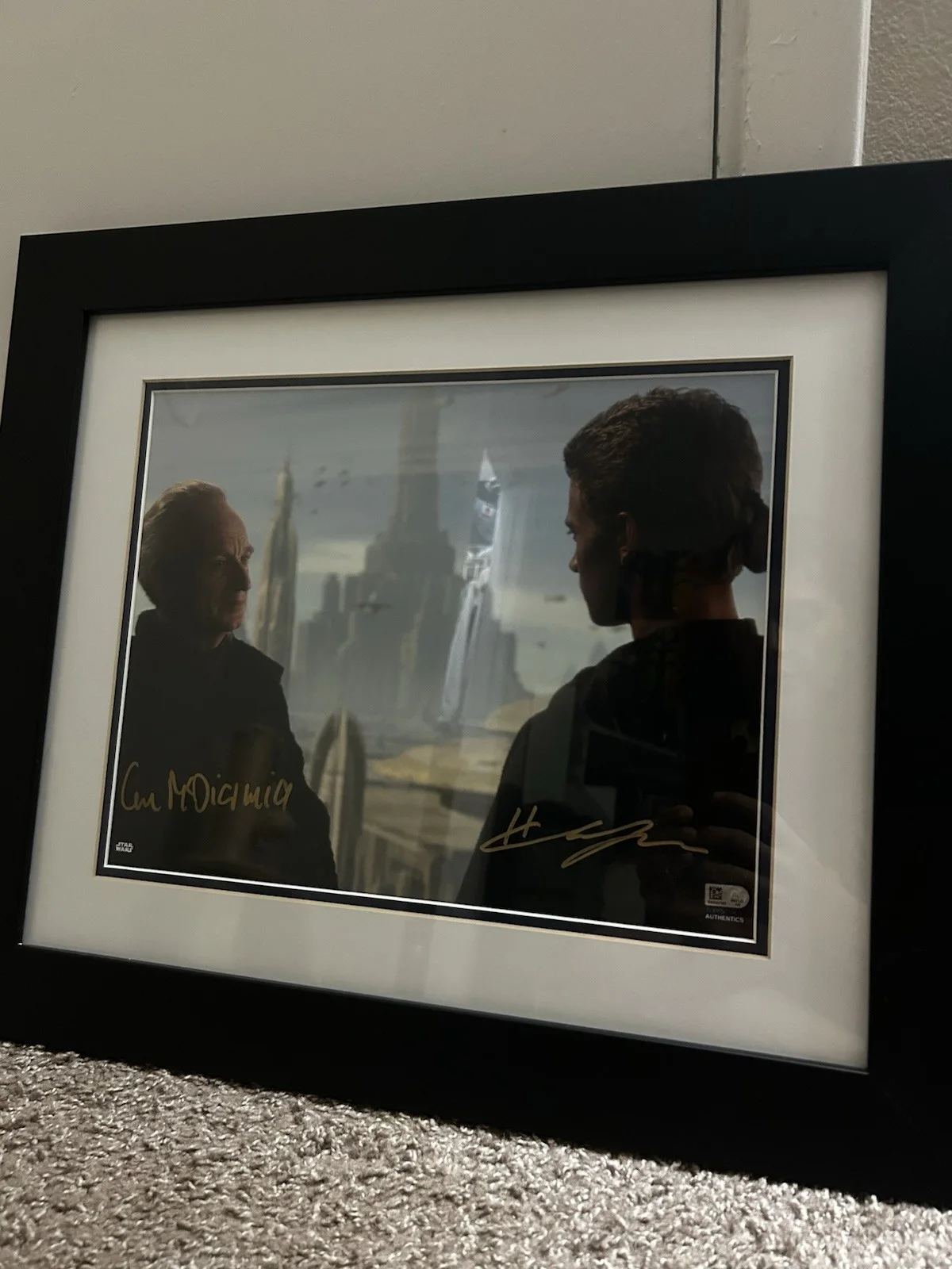Authentic Autographed Star Wars: Episode II Attack of the Clothes Framed Picture, image 5